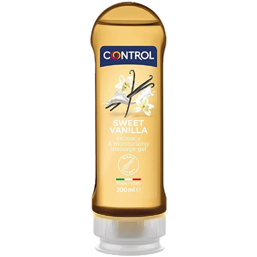 Control Gleit- und Massagegel 2-in-1 Sweet Vanilla, Flasche mit 200ml, 1-tlg., Gleit- und Massagegel mit süßem Duft