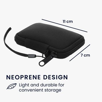 kwmobile Kopfhörer-Schutzhülle Neopren Tasche für in-ear Headphones, Hülle Case Schutztasche - 6 x 9 cm Innenmaße - mit Reißverschluss