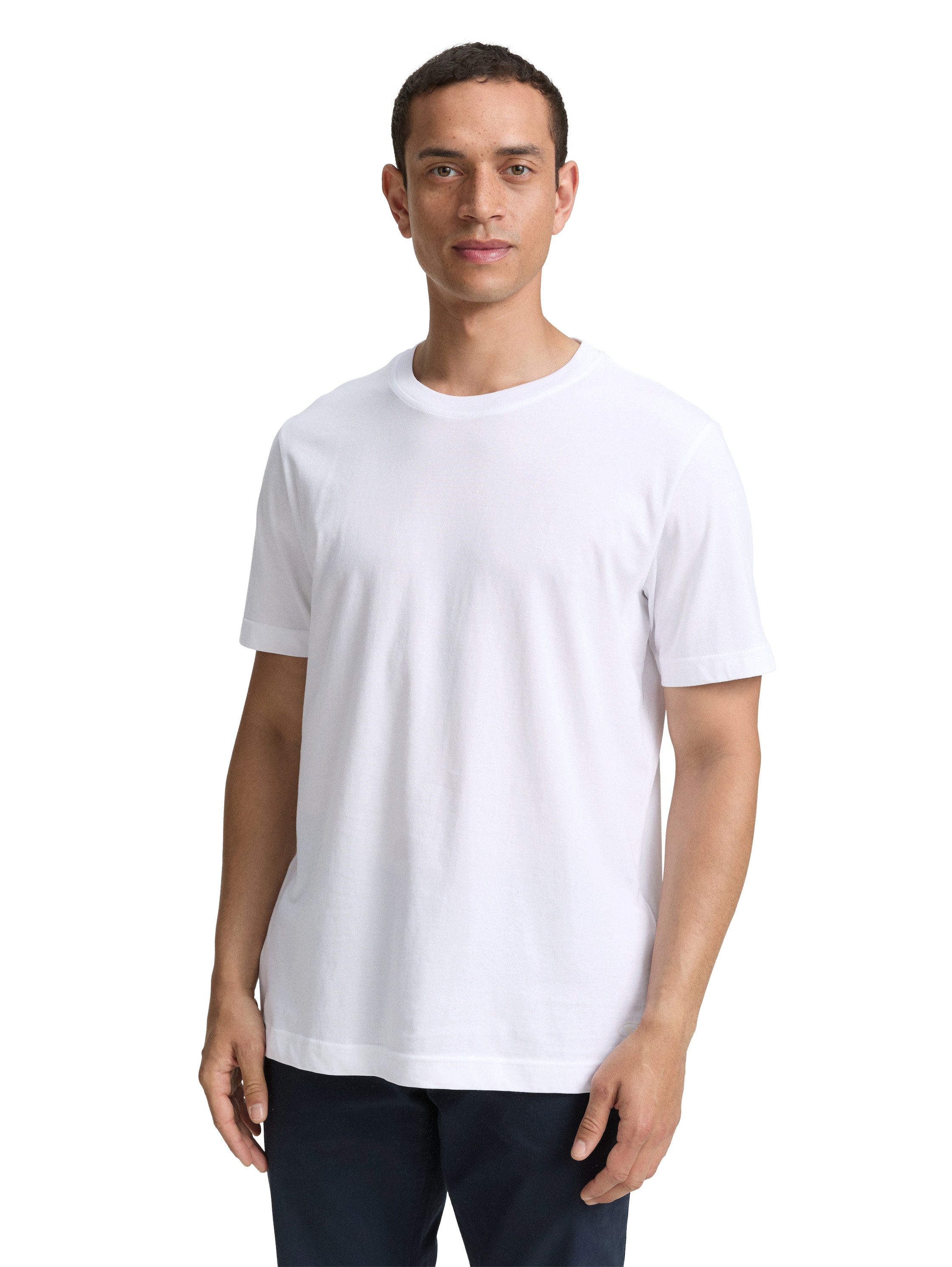 TOM TAILOR T-Shirt (Packung, 2-tlg) mit Logo Print