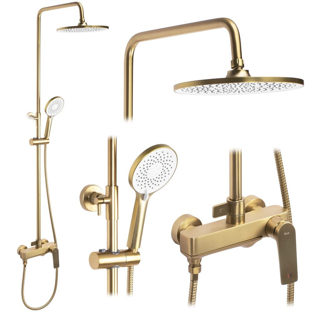wohnwerk.idee Duschsystem Duscharmatur Dusche Regendusche Avalon günstig online kaufen