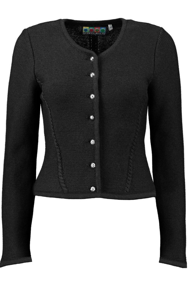 Berwin & Wolff Trachtenjacke Trachten Strickjacke - GISELLA - schwarz günstig online kaufen