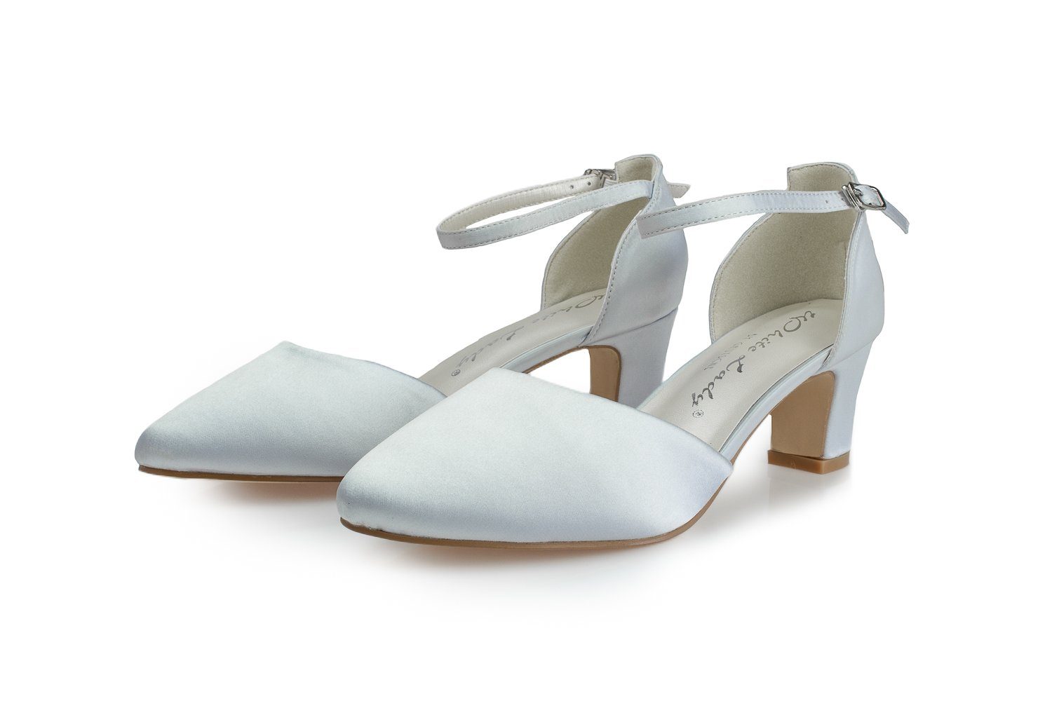 White Lady 700 Satin - Riemchen Pumps Slingpumps