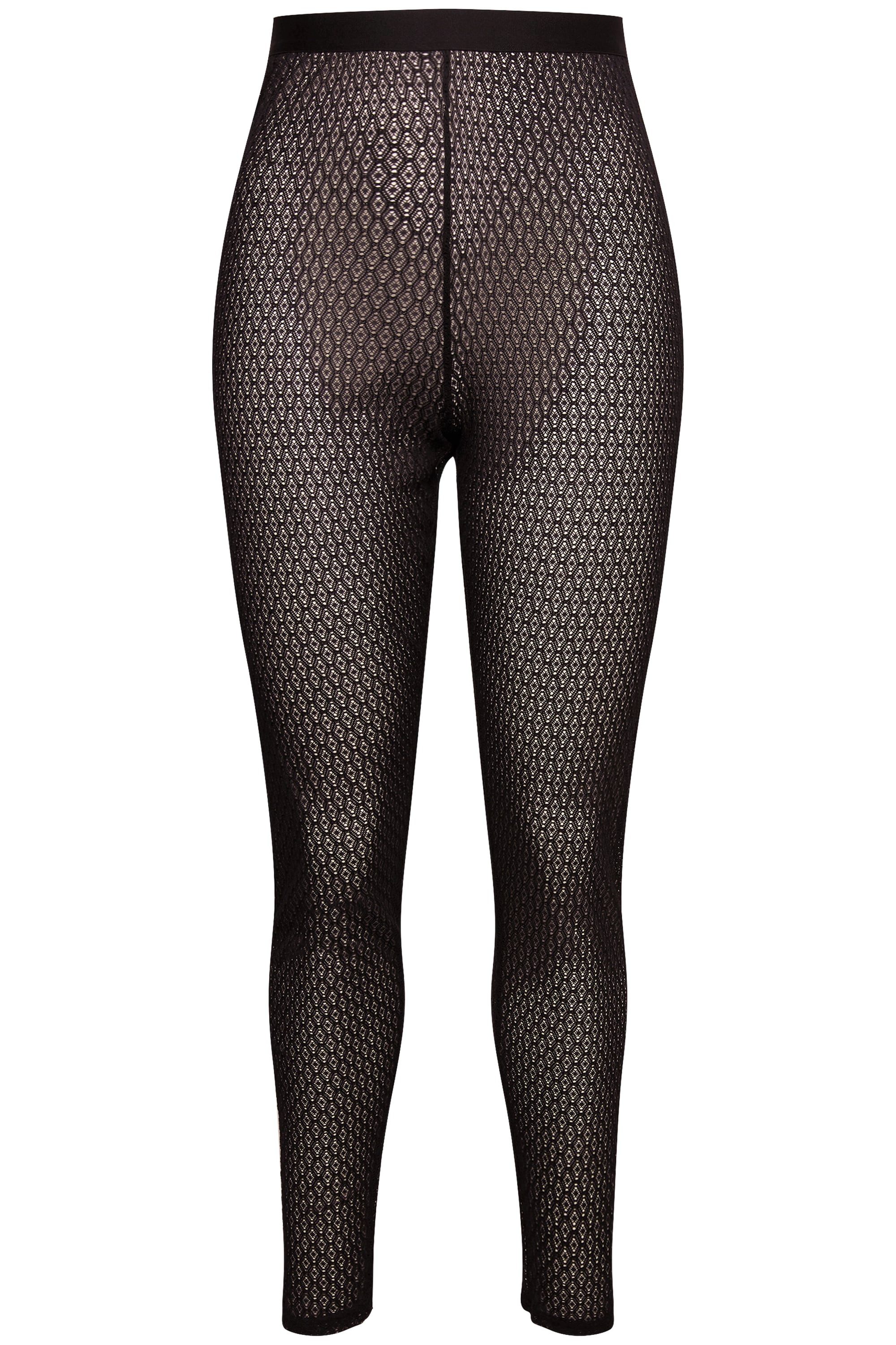 Ulla Popken Feinstrumpfhose Strumpf-Leggings Diamant-Spitze leicht günstig online kaufen