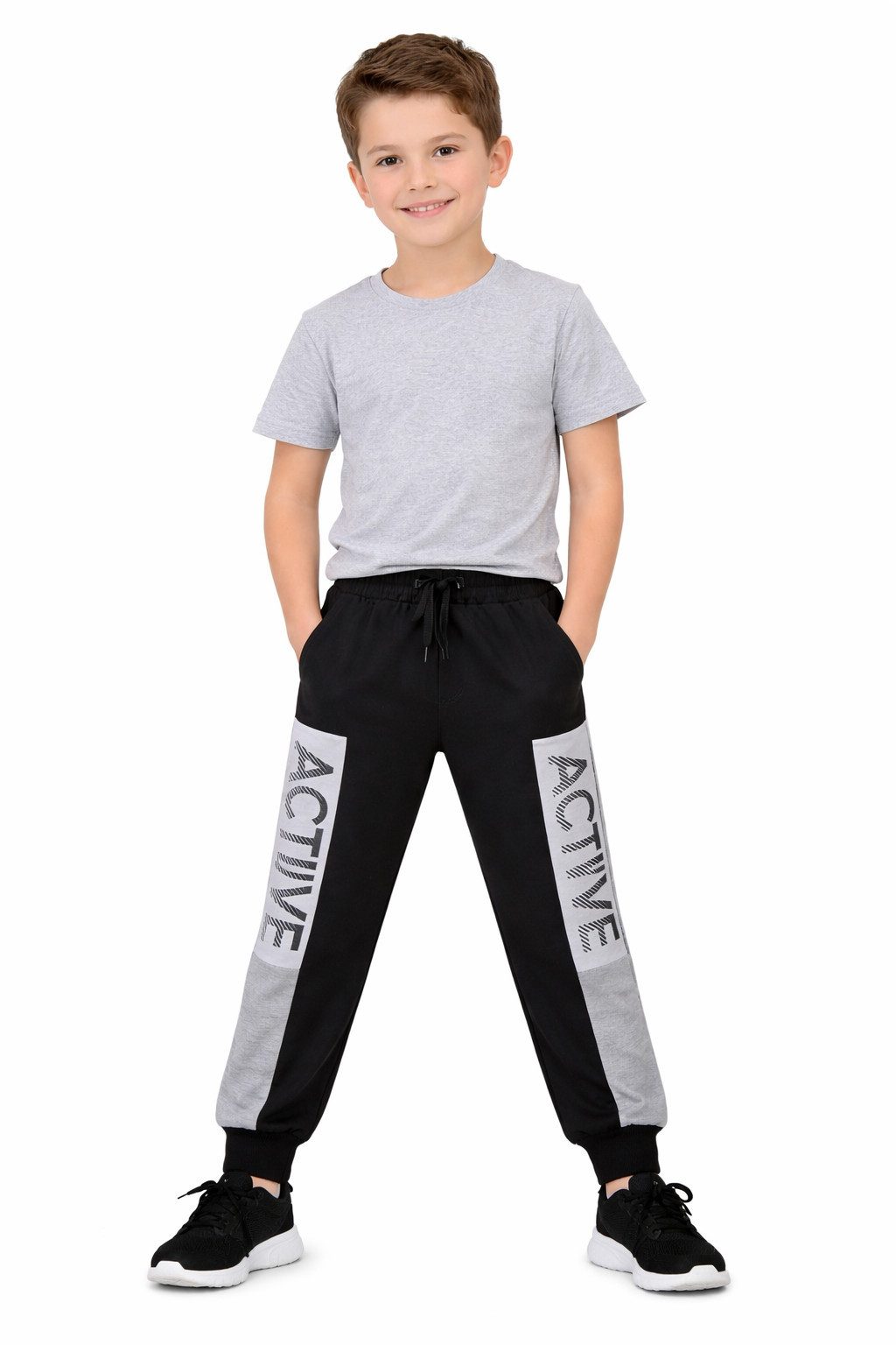 Hessis Jogginghose Coole Jungen-Freizeithose mit Active-Print – in drei Farben! J27
