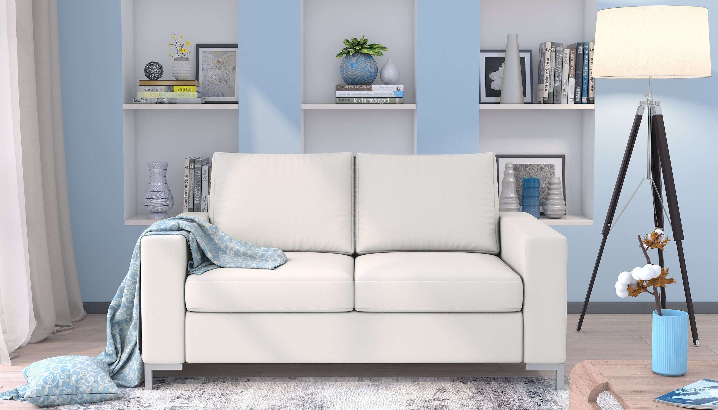 Erling, im mit in frei Design, Sofa, Rückenlehne, Raum 3-Sitzer und 2-Sitzer, Modern Europa Sitzkomfort, Armlehnen stellbar, made Stylefy