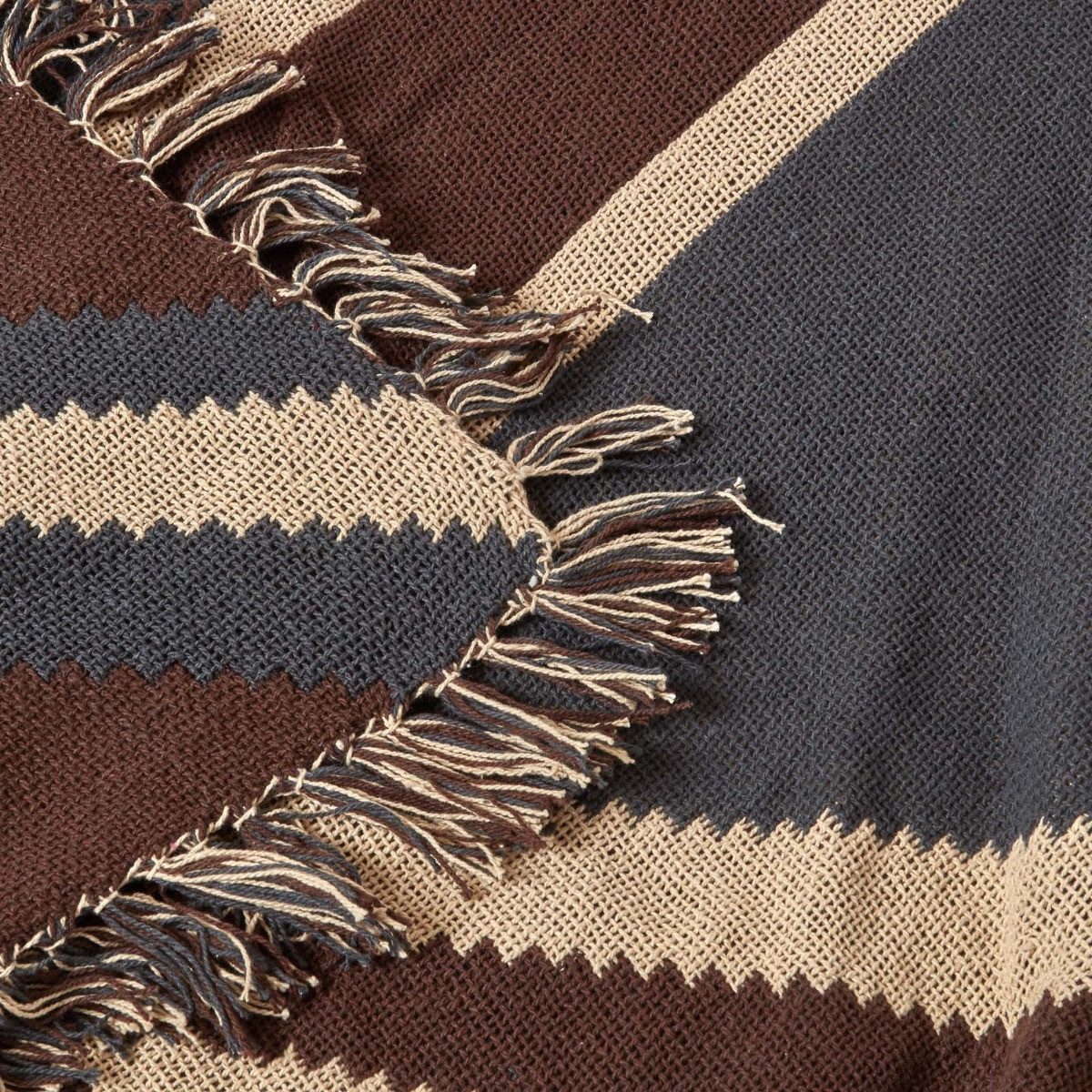Plaid Überwurf Union Jack-Flagge, 100% Baumwolle, 125 x 150 cm, Homescapes – Bild 4 von 5