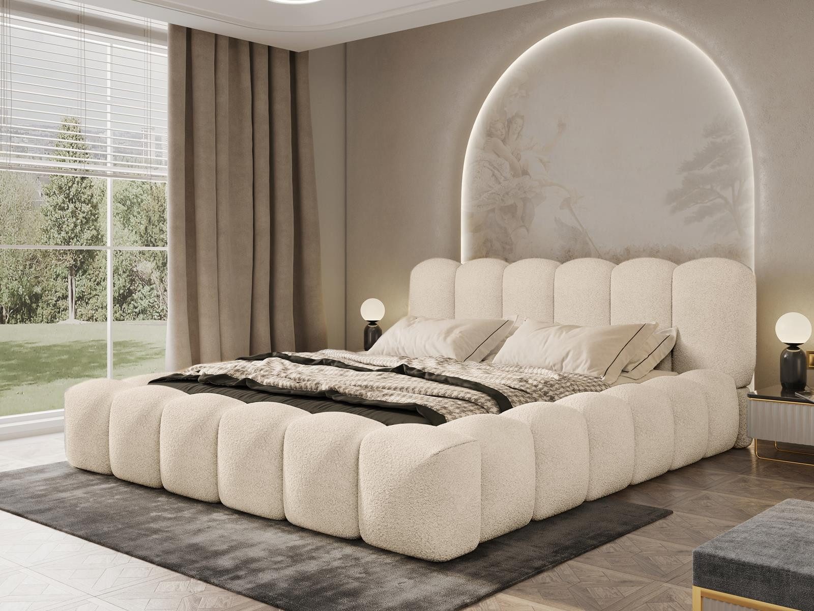 Compleo Polsterbett Designerbett, exklusives Bett, Modern günstig online kaufen