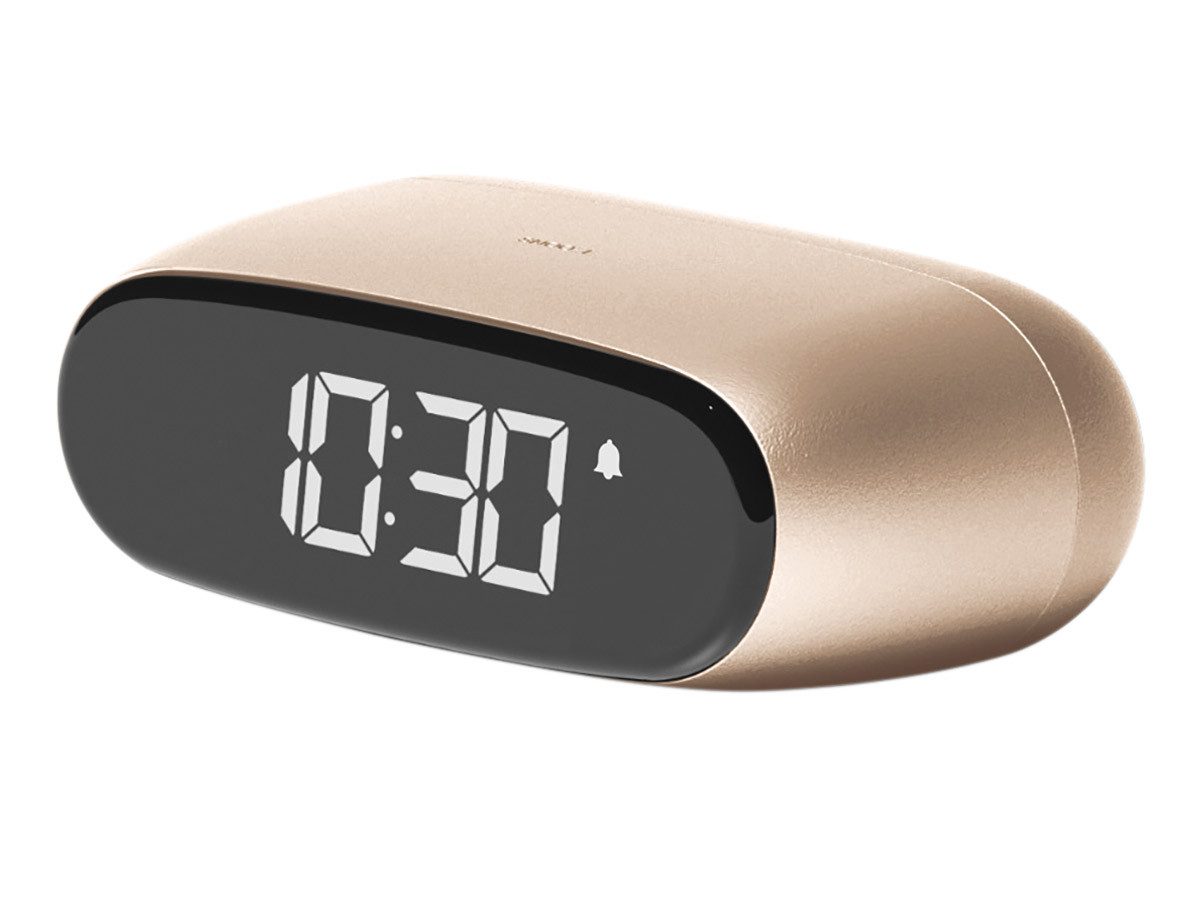 Lexon Quarzwecker Mini ReiseMinut Goldfarben