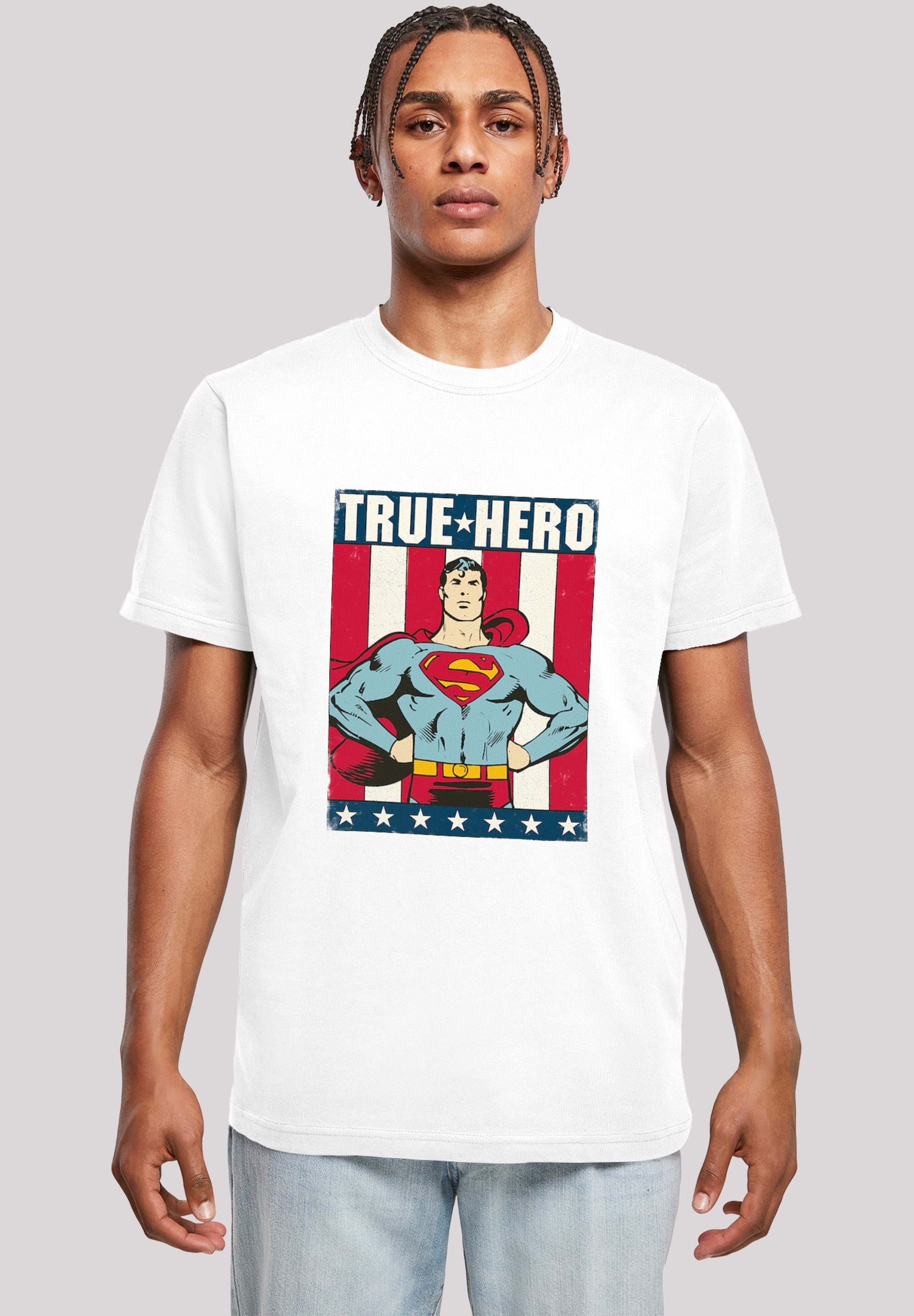 Herren Shirts F4NT4STIC T-Shirt T-Shirt DC Comics Superman True Hero Superheld