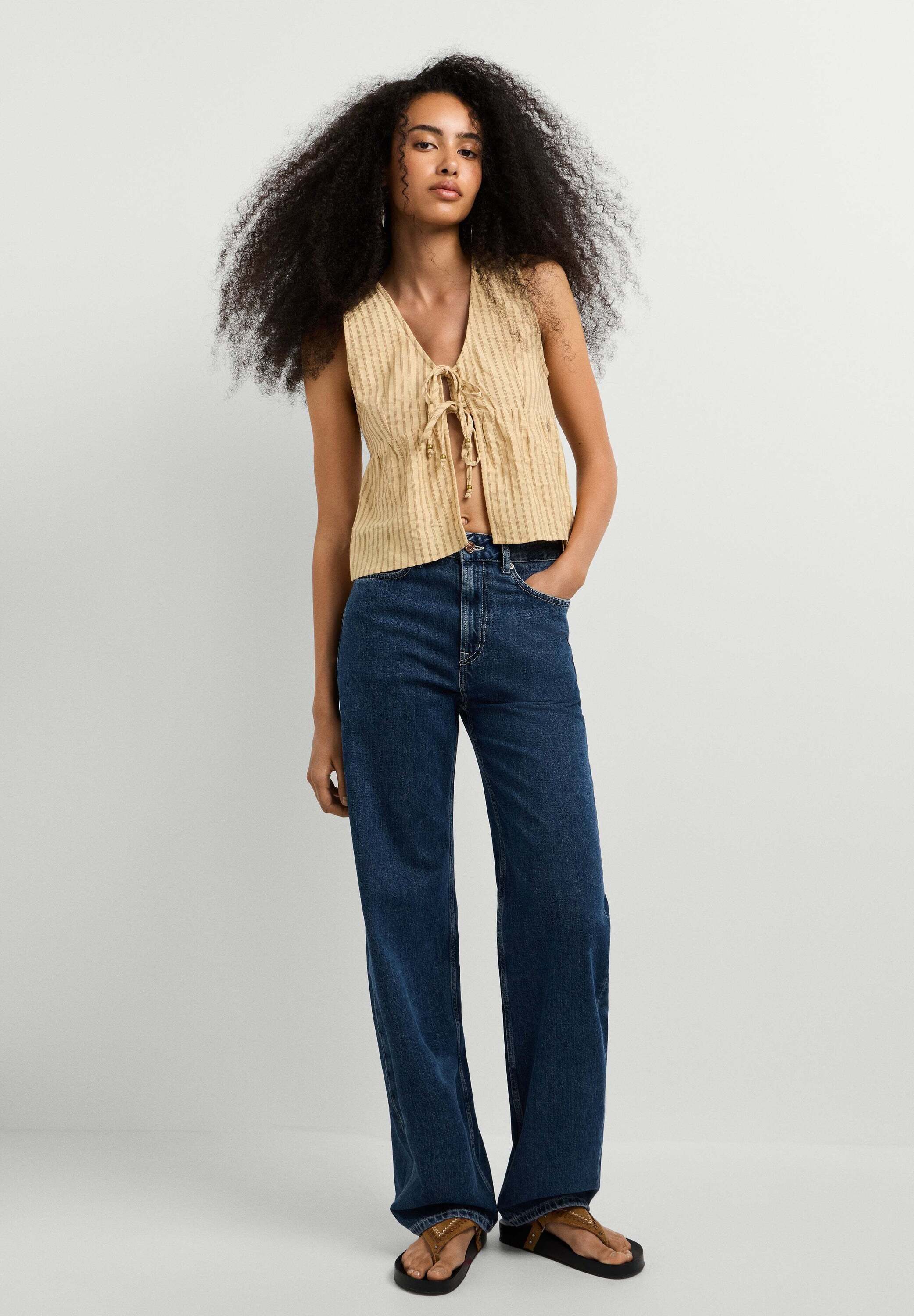 Pepe Jeans Straight-Jeans straight leg jeans EDEN HW STRAIGHT DARK STONEWASH