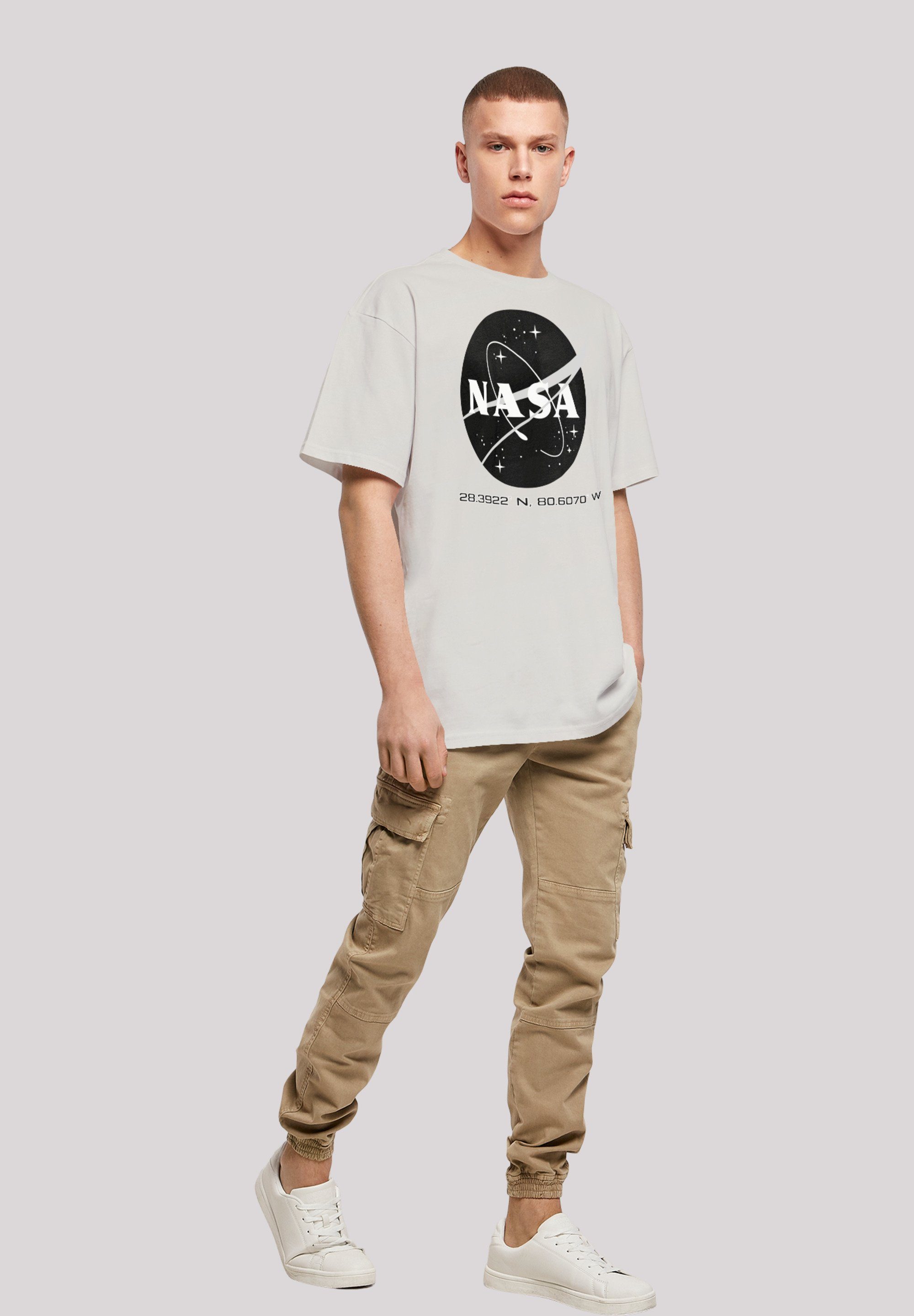 F4NT4STIC T-Shirt NASA Logo FASHION Meatball Print METAVERSE lightasphalt PHIBER