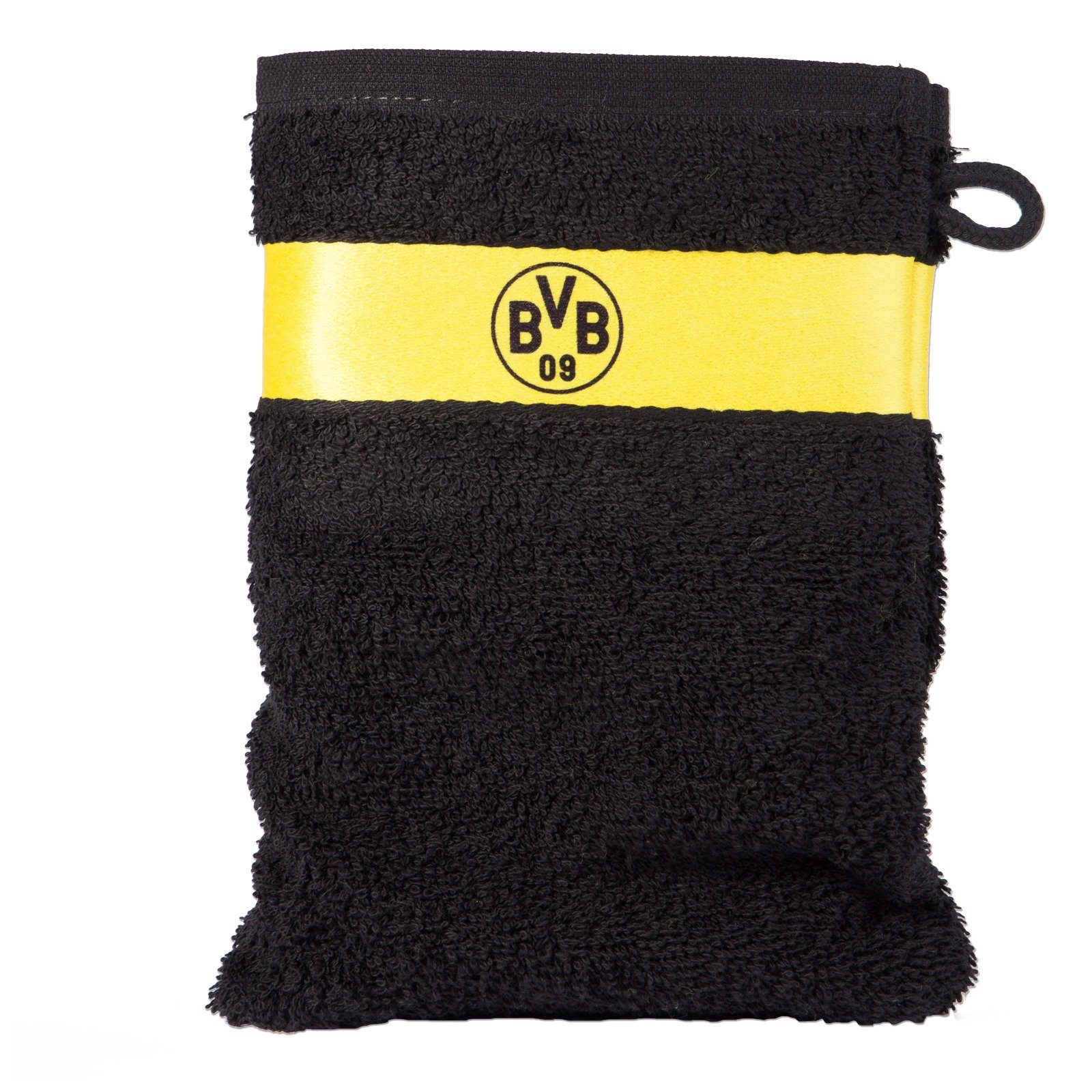Kopfkissen BVB-Waschhandschuh (schwarz), BVB, Bezug: 100 % Rückenschläfer Baumwolle