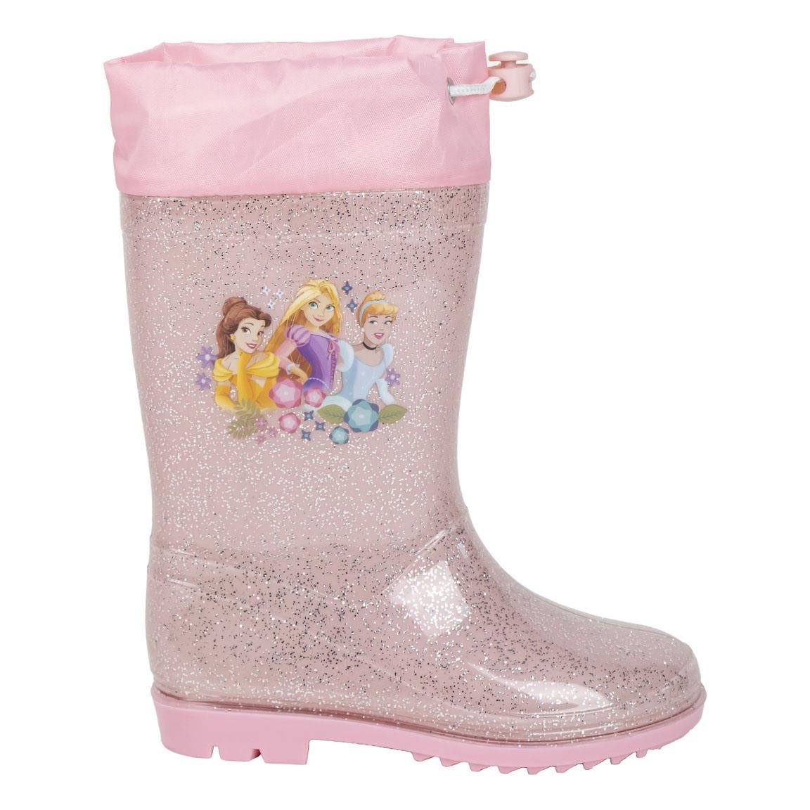 Disney Princess Bella, Rapunzel & Cinderella Резиновые сапоги Mädchen Regenstiefel mit Glitzer Gr. 22 - 28