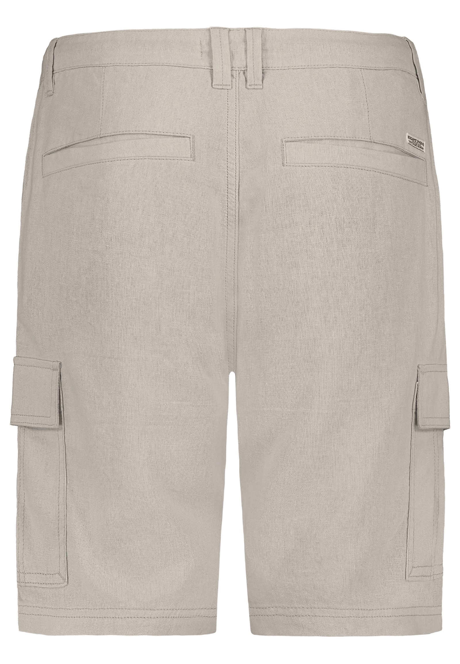 Eight2Nine Cargoshorts Vintage-Style Leinen Bermuda mit Kordelzug und Tasch günstig online kaufen