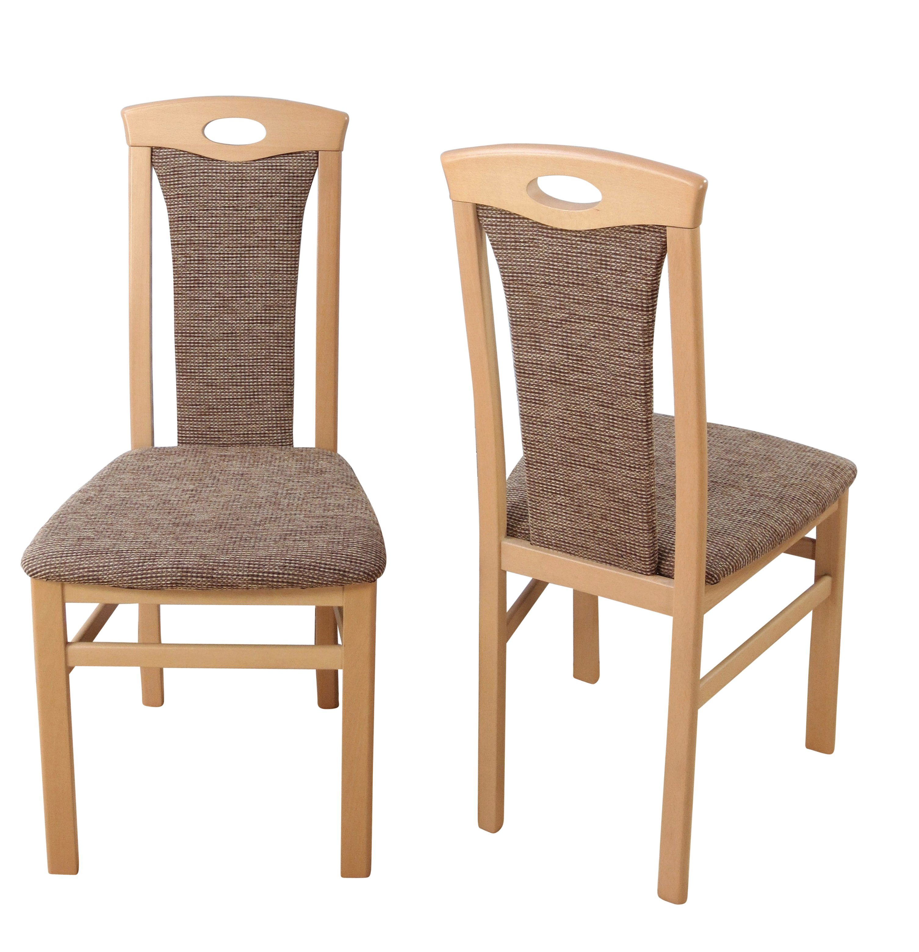 Stühlen, moebel-direkt-online 4teilig, Sitzgruppe Sitzbank und bestehend Essgruppe Buche-NB/hellbraun aus Esstisch, (Spar-Set, Set) 4teiliges