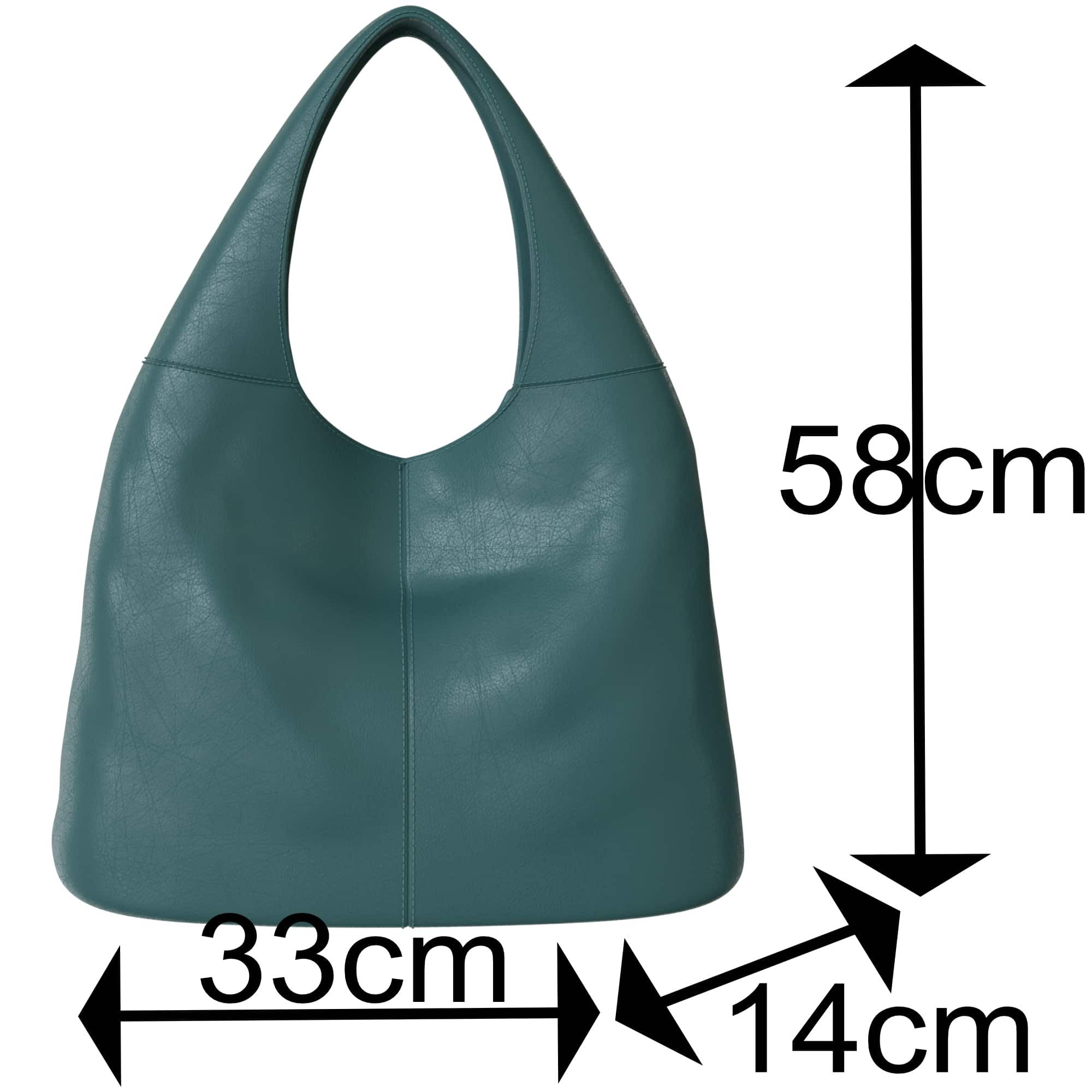 KMISSO Umhängetasche Damen Shopper Tasche Hobo Bag Beutel Stil groß aus veganem Leder 30659 (1-tlg), im eleganten Look
