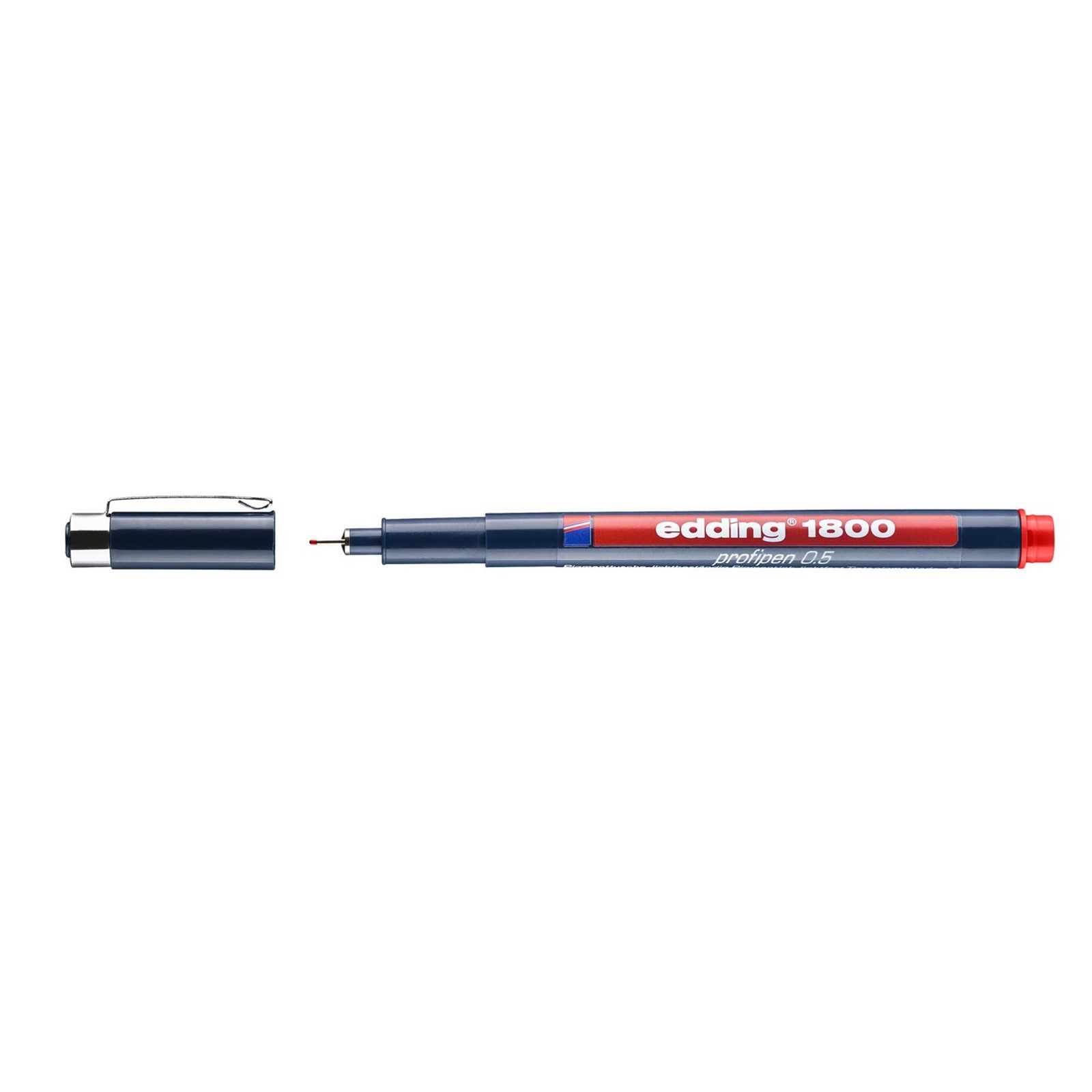 edding Tintenfeinschreiber Präzisionsfeinschreiber 0,5 mm edding 1800, (Stück, 1-tlg., 1 Faserzeichner edding 1800 profipen), Feinliner Schönschreibstift