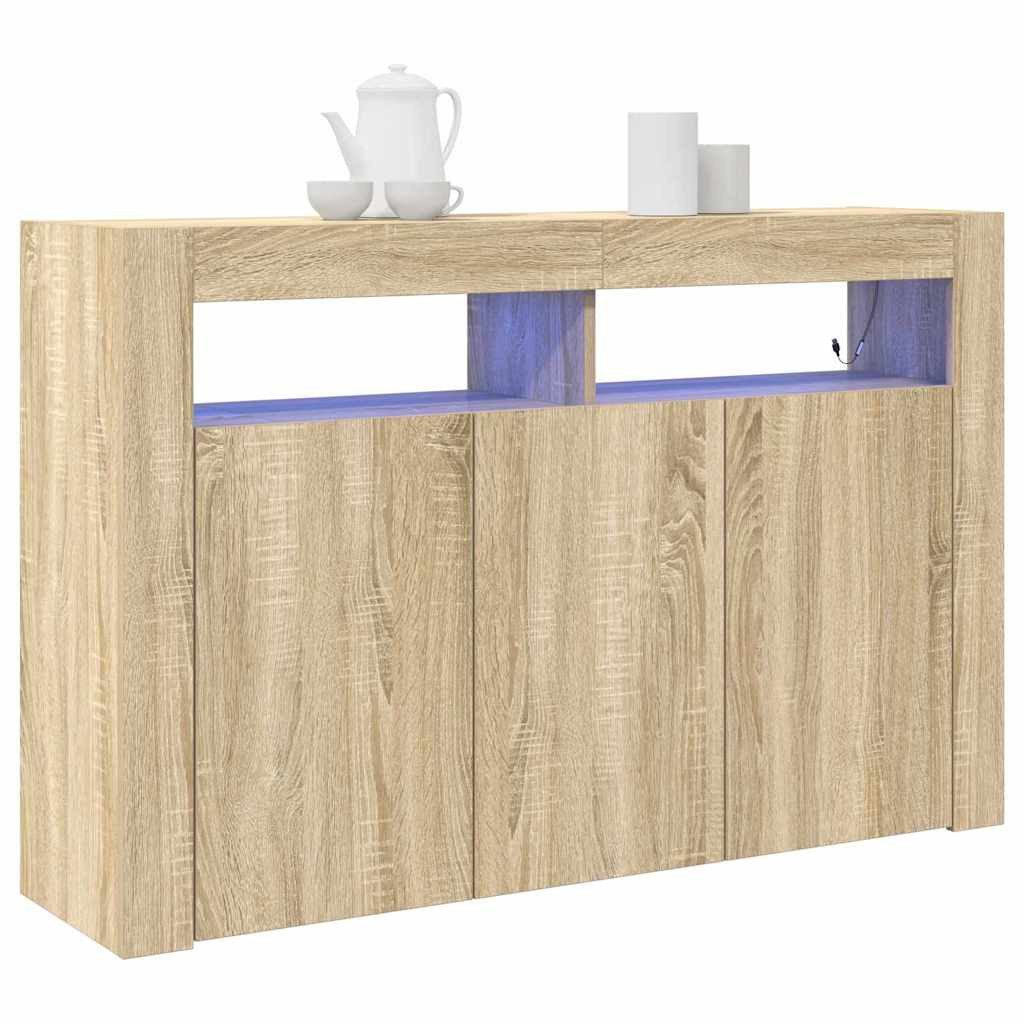 vidaXL Sideboard Sideboard Sonoma-Eiche 116 x 30 x 75 cm Holzwerkstoff (1 S günstig online kaufen