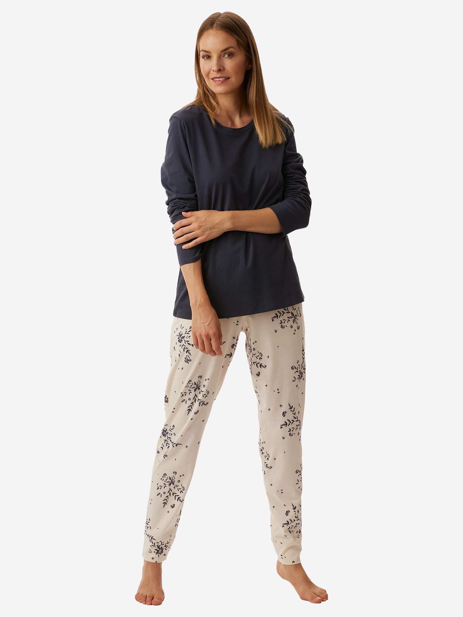uncover by SCHIESSER Schlafanzug Nightwear (2 tlg) Pyjama, Pyjama Set, Schlafanzug Set