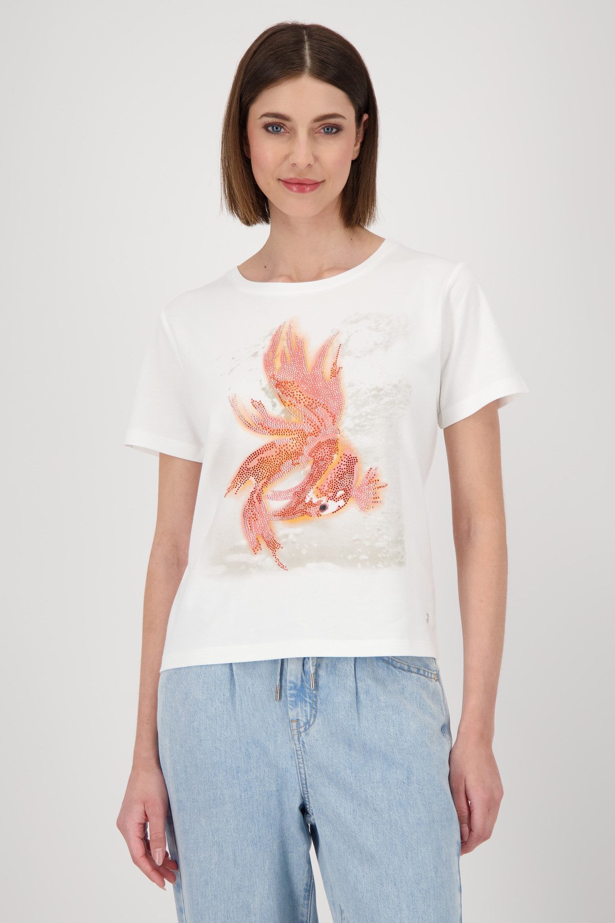 Monari T-Shirt Shirt Schmuck Goldfisch Mit günstig online kaufen