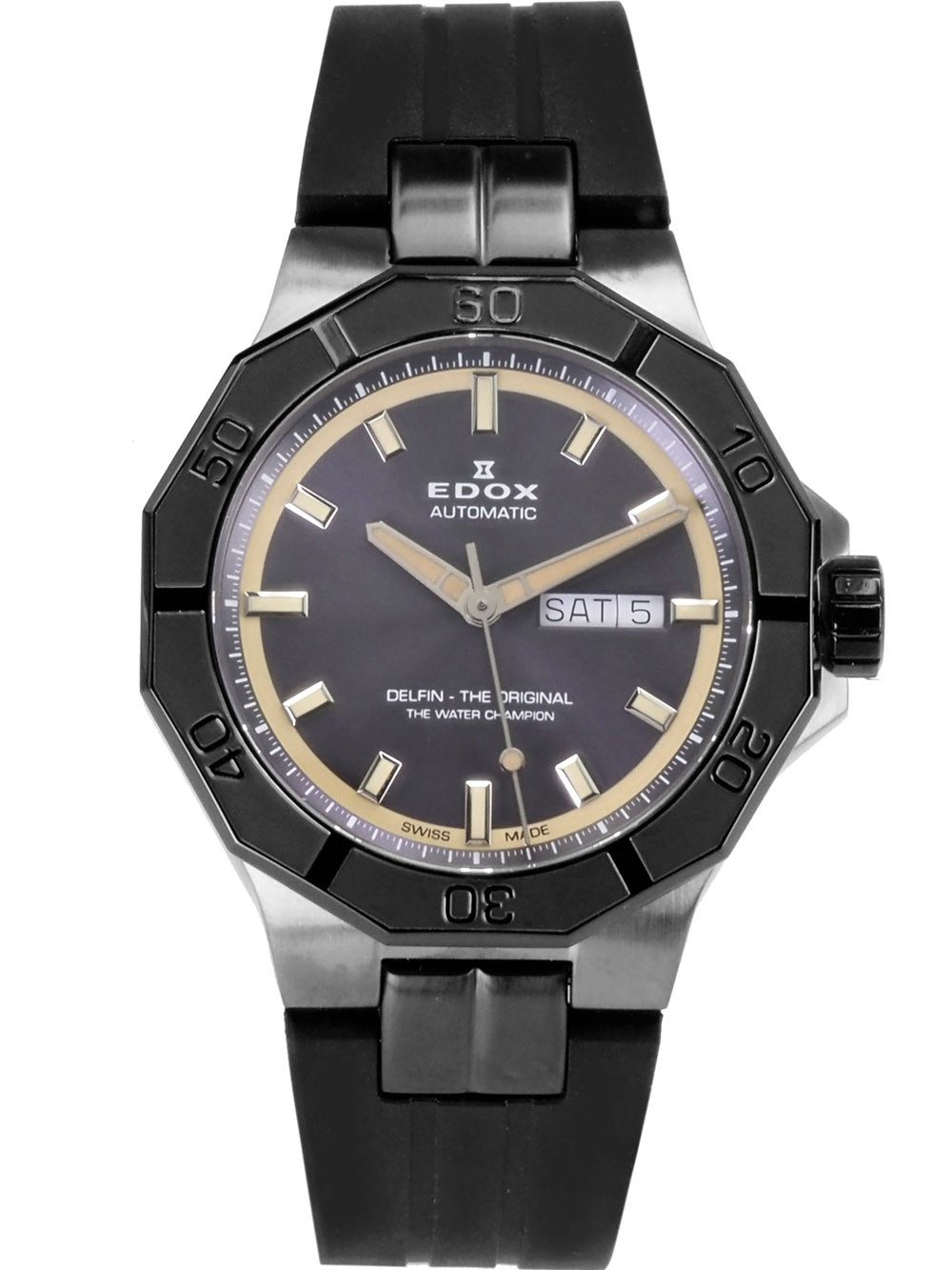 Edox Schweizer Uhr Automatik Herren Uhr 88008 37GNCA GBEI Delfin Delfin