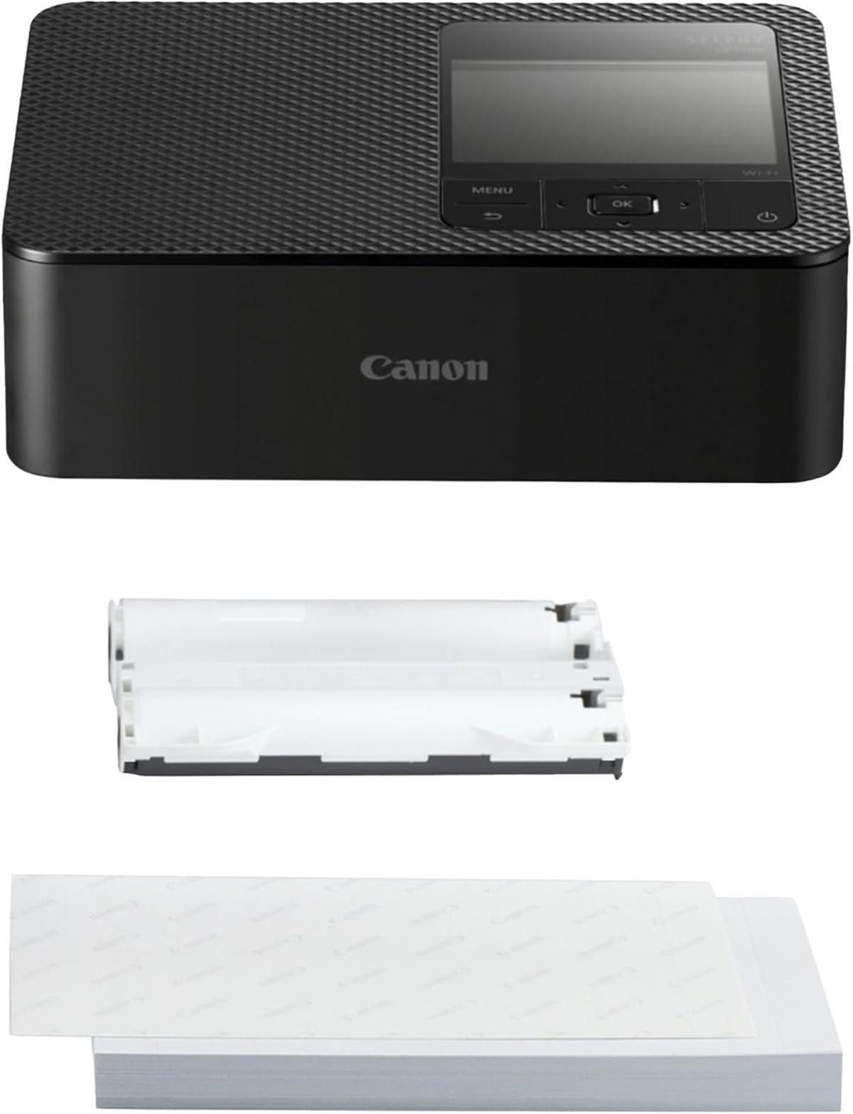 Canon Canon SELPHY CP1500 Mobiler Fotodrucker mit Papierset Schwarz Fotodrucker