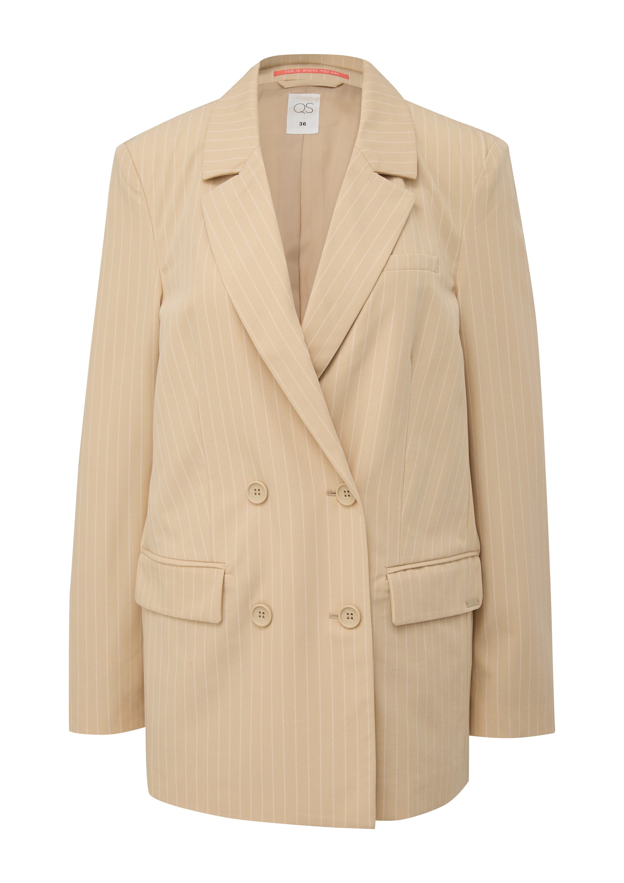 QS Jackenblazer Indoor-Blazer Oversized Blazer mit günstig online kaufen