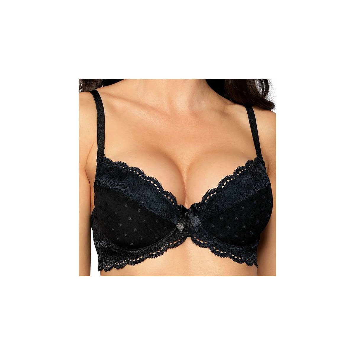 Róza Fullcup-BH RZ LaGerta push-up bra black - (70B,70C,70D,75B,75