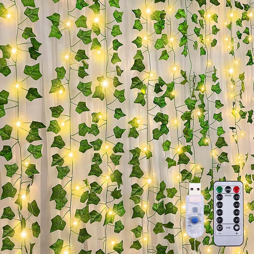 MUPOO LED-Girlande LED Lichtervorhang USB 8 günstig online kaufen