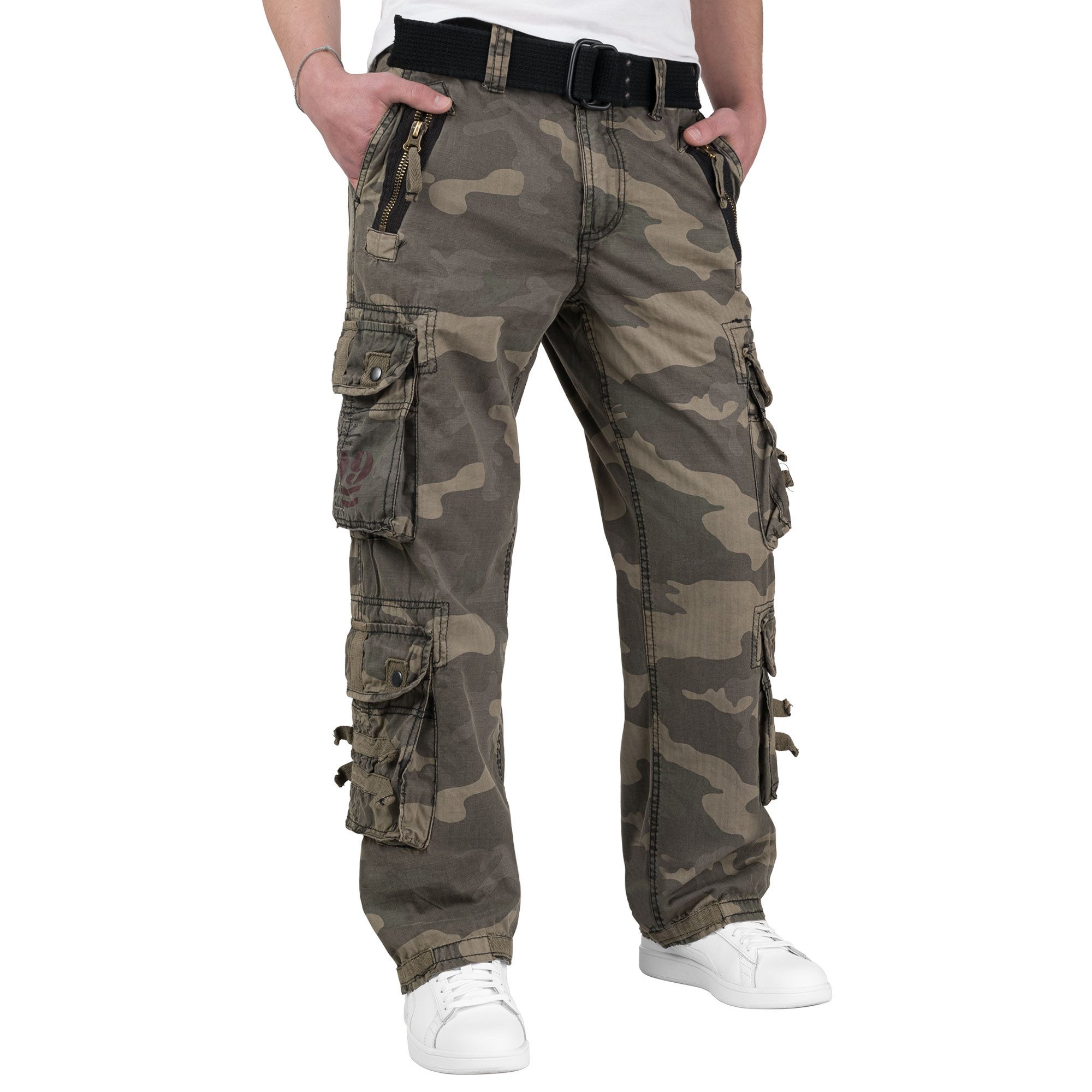 Trooper Cargohose Herren Traveler Cargo Vintage Hose Army Outdoor Pants