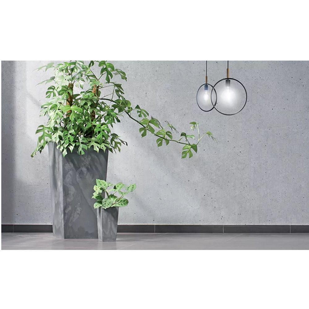 Prosperplast Blumentopf Urbi Square Beton, Pflanzeinsatz; 140 x 264 mm 4L [Fassungsvermögen]; 2L [Pflanzeinsatz]