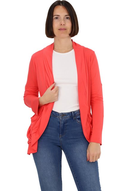 malito more than fashion Cardigan 728 elastische Shirtjacke mit krempelbare günstig online kaufen