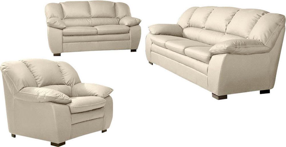 COTTA Polstergarnitur Casino, Sofa Set, 3-2-1 Sitzer, Wohnzimmer Garnitur, (Set, 3-tlg), Sessel, 2-Sitzer, 2,5-Sitzer, hohe Rückenlehne