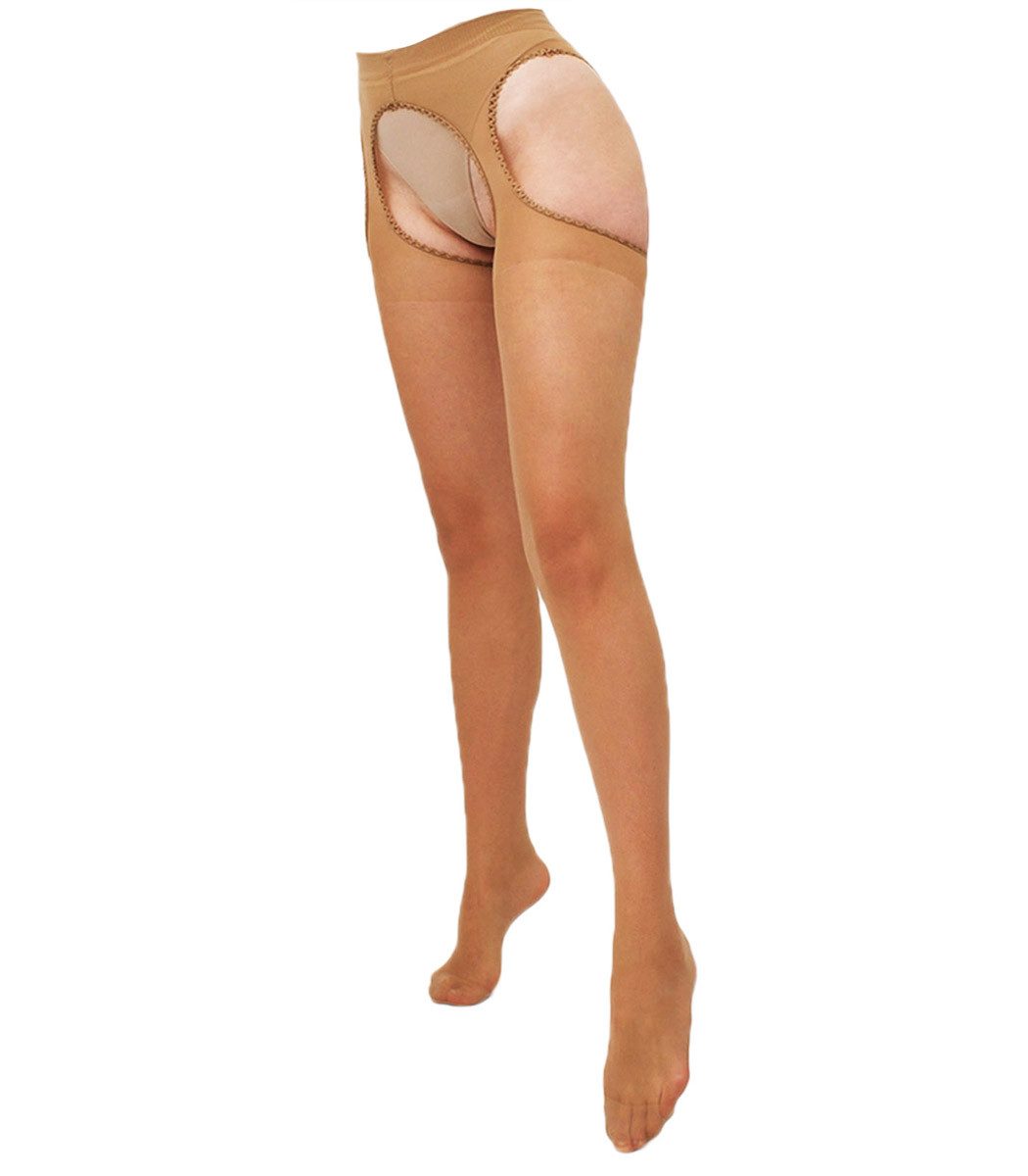 GIULIA Ouvert Strumpfhose in Strapslook LOVE 20 DEN (1 St. 1-er Pack) trans günstig online kaufen