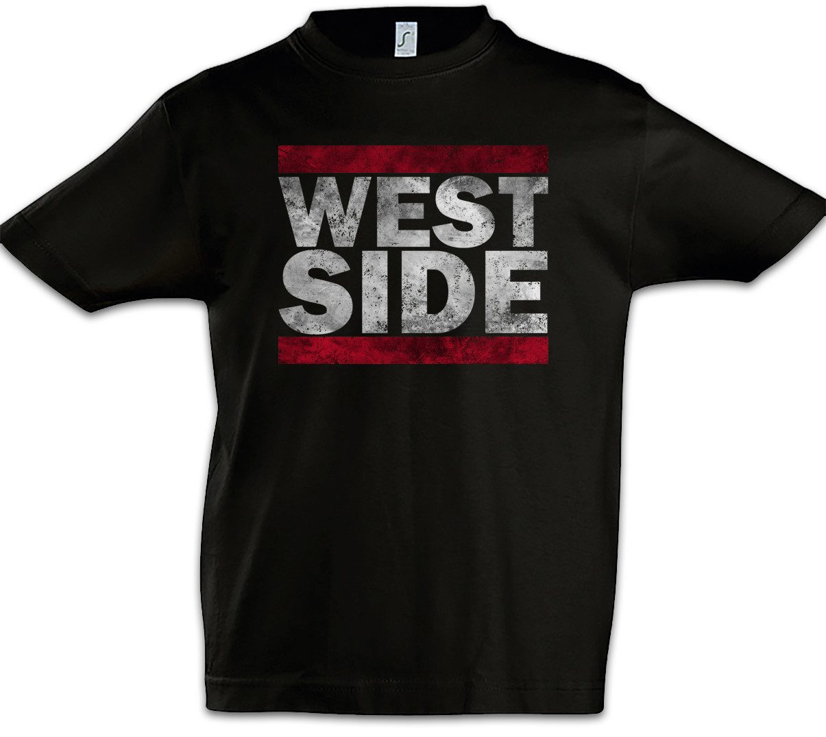 Print-Shirt West Side Kinder T-Shirt Run Fun Westside West Coast Westküste
