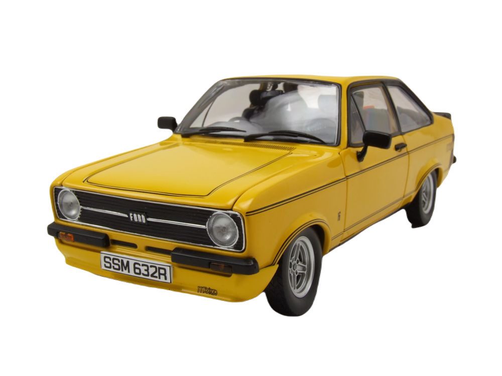 Sun Star Modellauto Ford Escort MK2 RS Mexiko RHD 1976 gelb, Maßstab 1:18