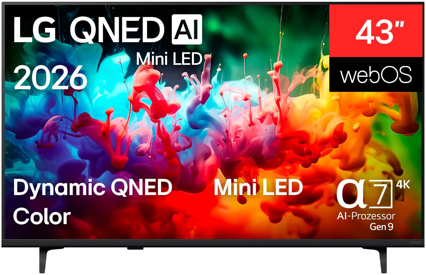 LG 43QNED71B6B QNED-Fernseher (108 cm/43 Zoll, 4K Ultra HD, Smart-TV)