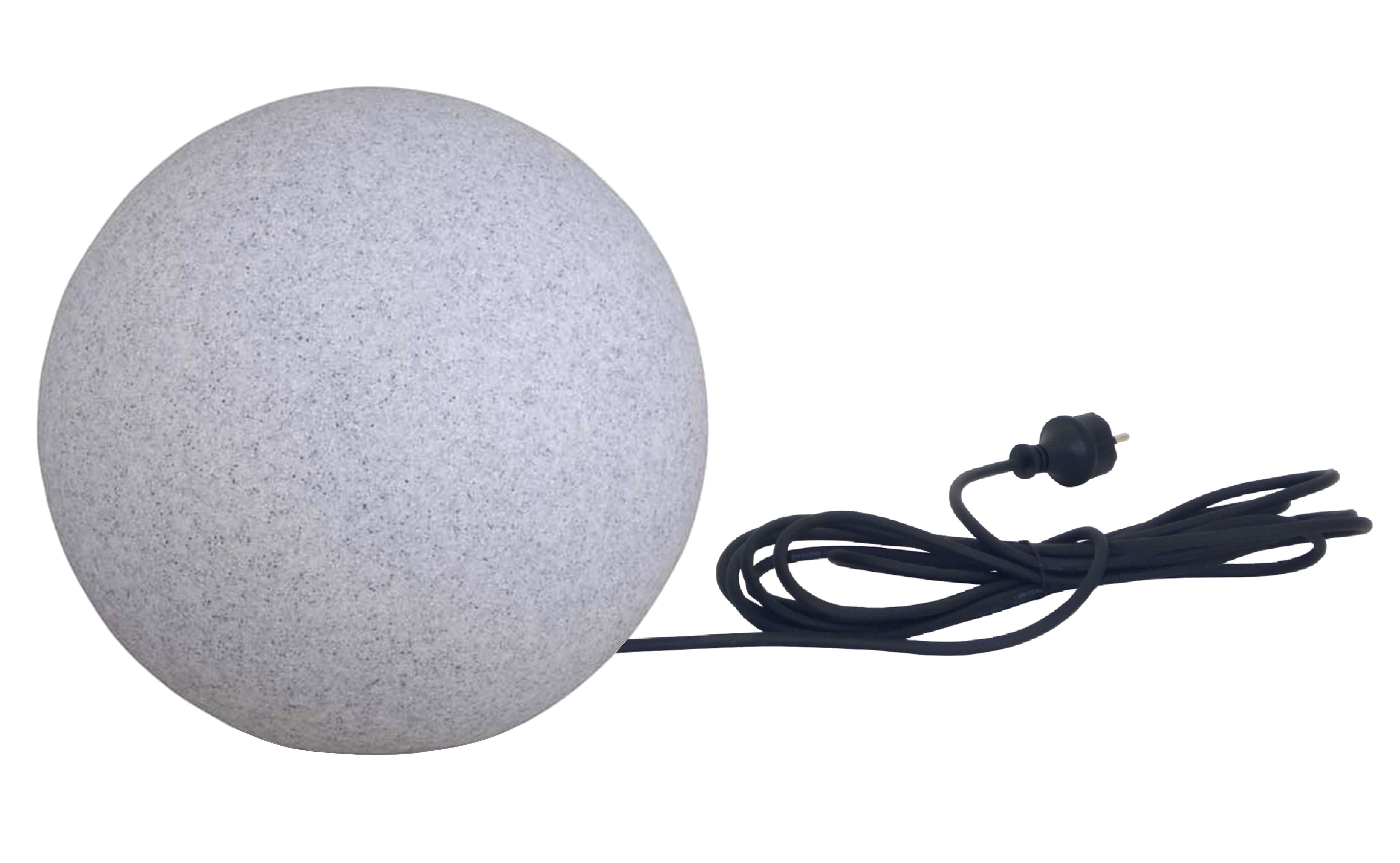 TRANGO LED Gartenleuchte, 300GB IP65 Gartenkugel in 30cm Durchmesser inkl. je 1x E27 LED Leuchtmittel *NATURE* Kugelleuchte mit ca. 5 Meter IP44 Kabel, 3000K warmweiß, Gartenleuchte, Leuchtkugel, Gartenkugelleuchte, Kugellampe