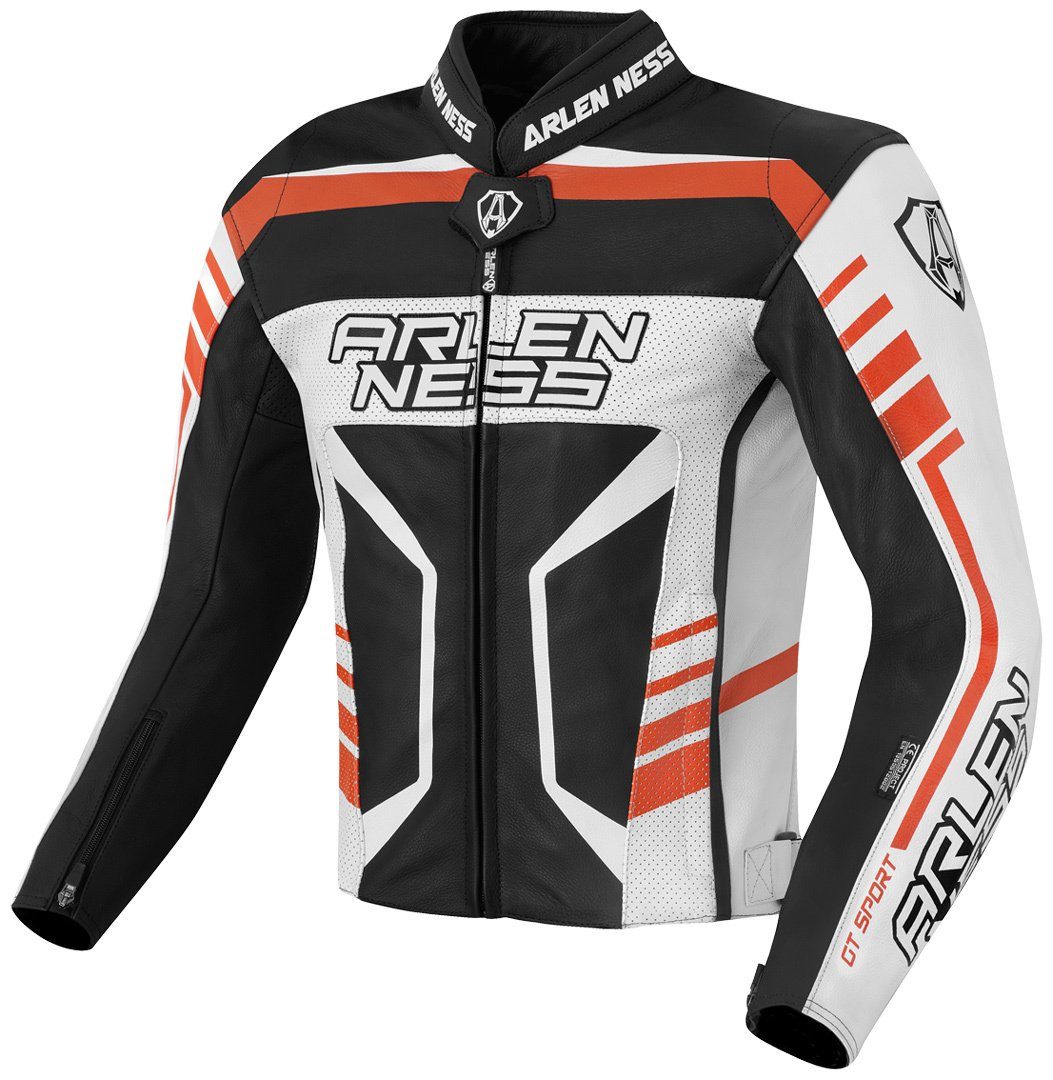 Arlen Ness Motorradjacke Rapida 2 Motorrad Lederjacke perforiert,herausnehmbares Innenfutter,herausnehmbare Membrane