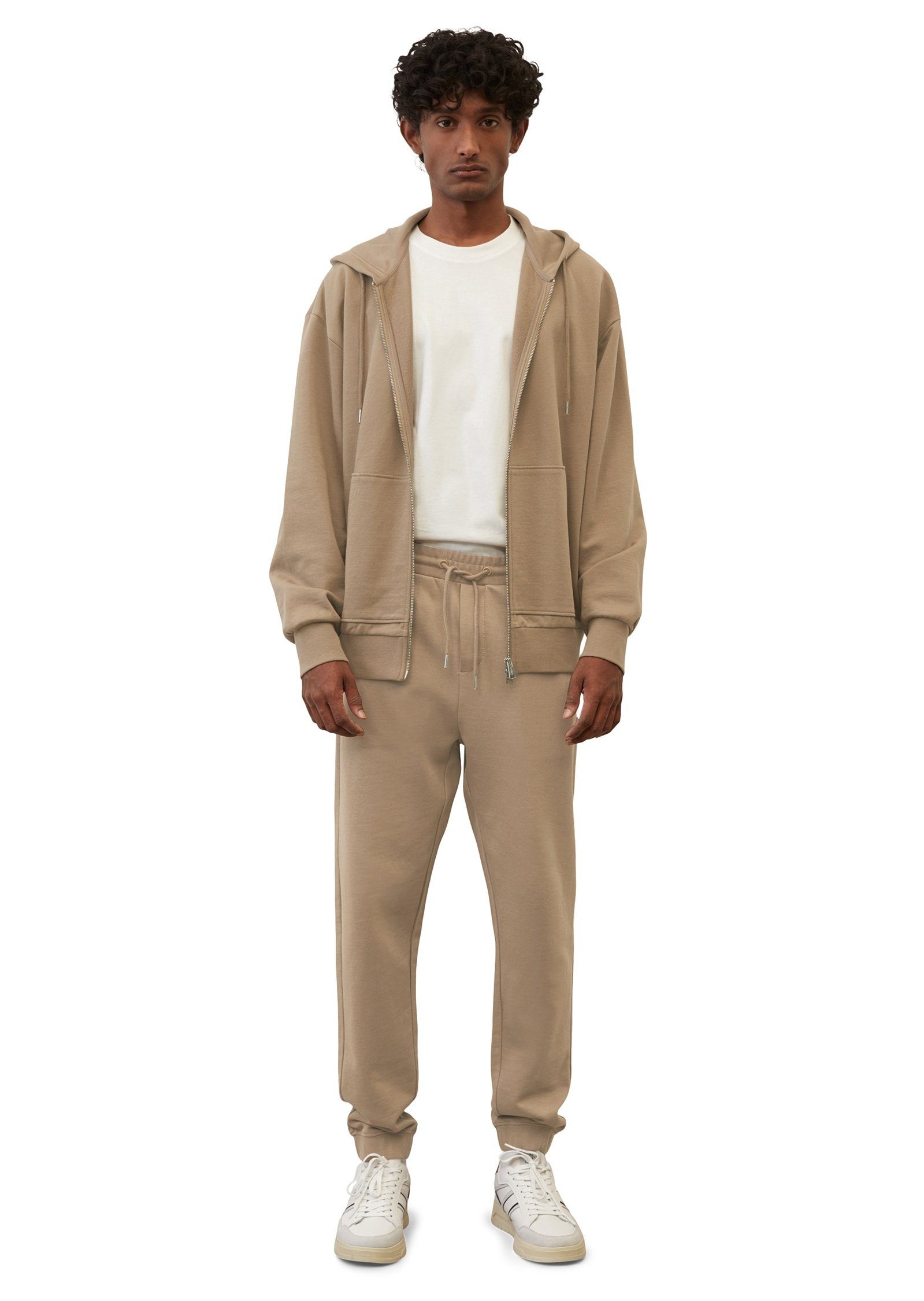 Marc O'Polo Jerseyhose im Relaxed Fit brown