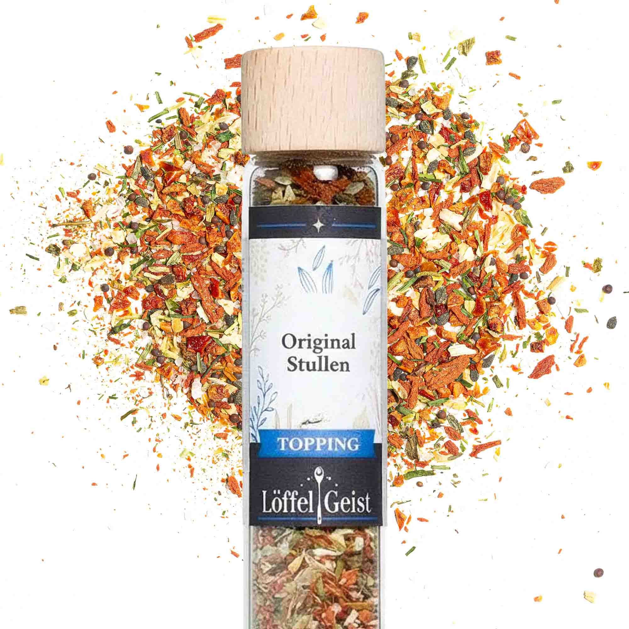 Löffelgeist Gewürz Originalen Stullen Topping (36g im praktischen Dosierglas)