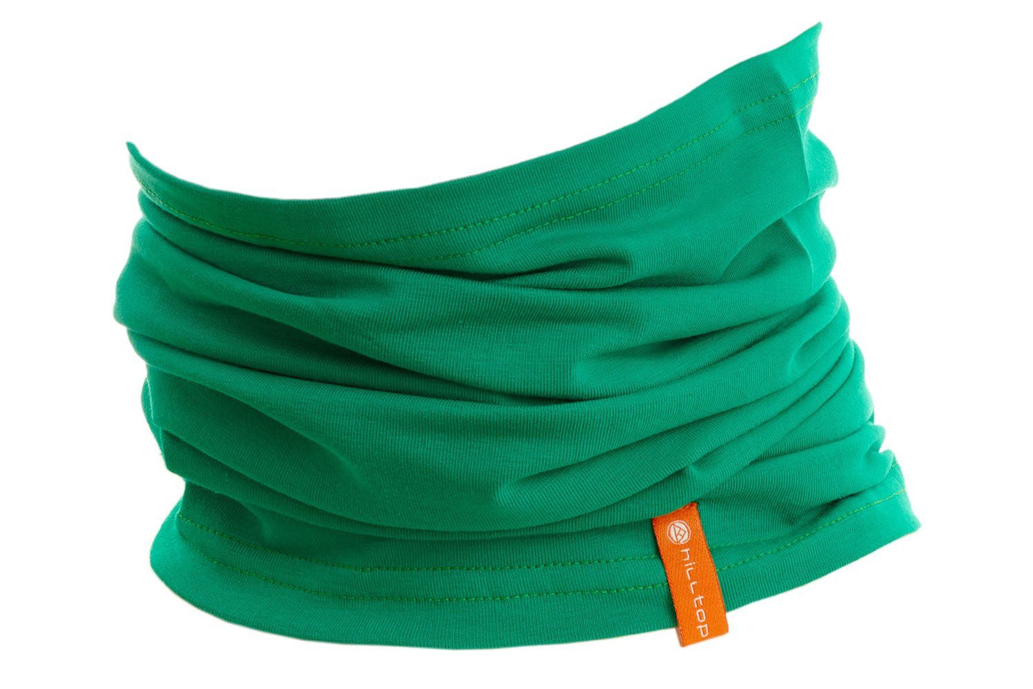 Hilltop Multifunktionstuch Halstuch aus Baumwolle, Emerald Geschenk Bandana, Schlauchtuch