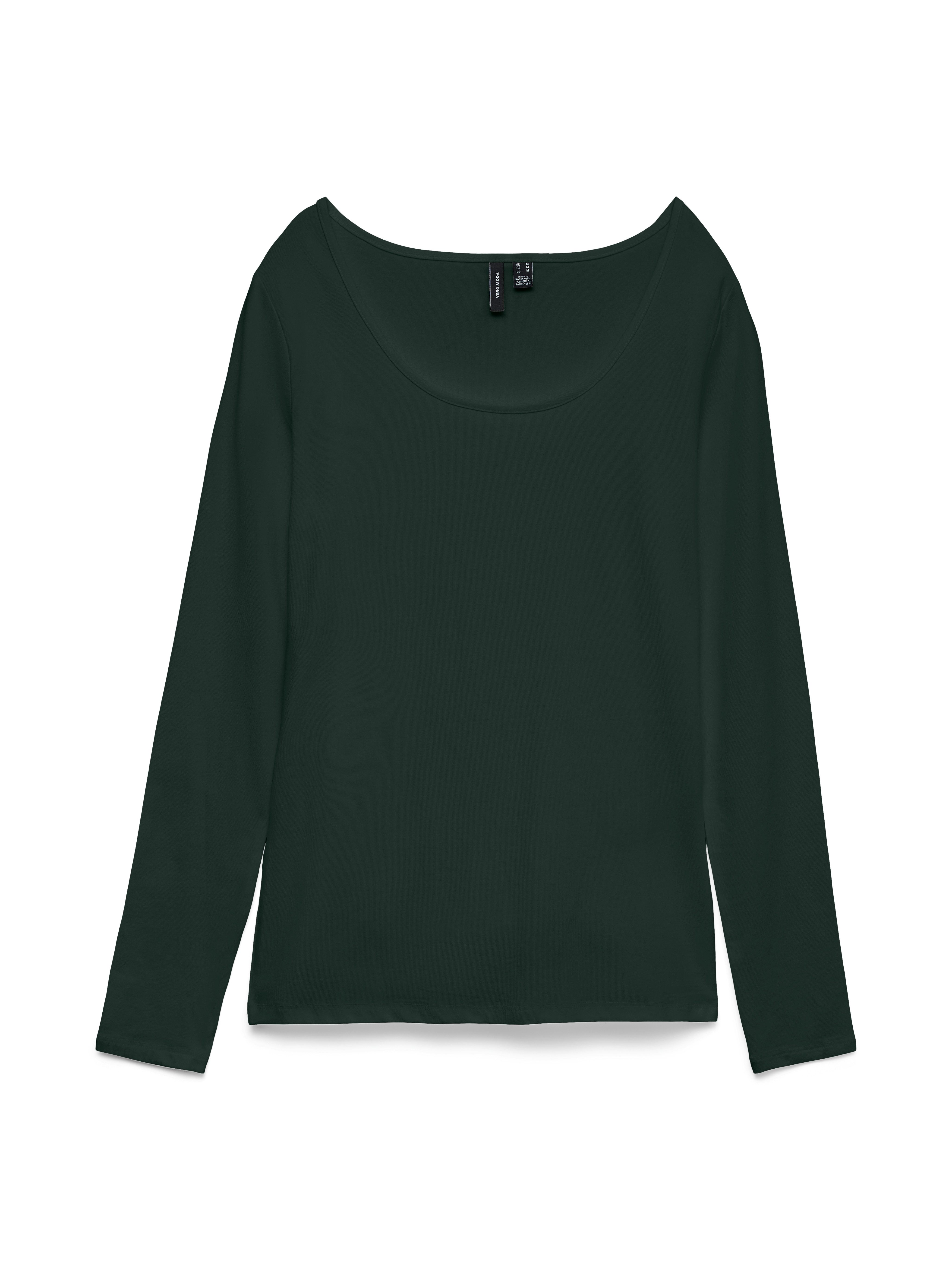 Vero Moda Langarmshirt VMMAXI MY LS SOFT UNECK NOOS Baumwollmischung, slim fit