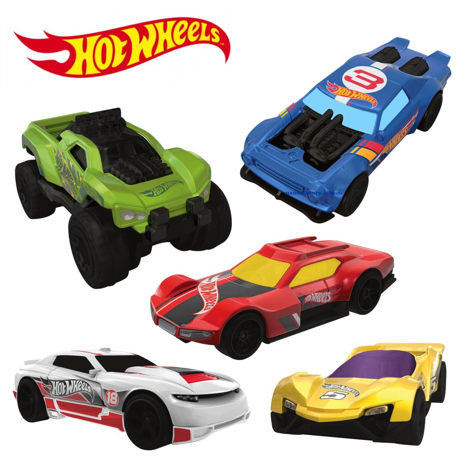 Hot Wheels Radiergummi 5 x Radierer Hard Shell FÜNF Mattel Modellauto 5er Set limited 2016