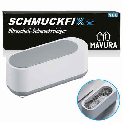 MAVURA Ультразвуковий очищувач SCHMUCKFIX Ultraschall Reinigungsgerät Ювелірні виробиreiniger Brillenreiniger, Ultraschallreinigungsgerät für Brillen Uhren Münzen Ювелірні вироби u.v.m.