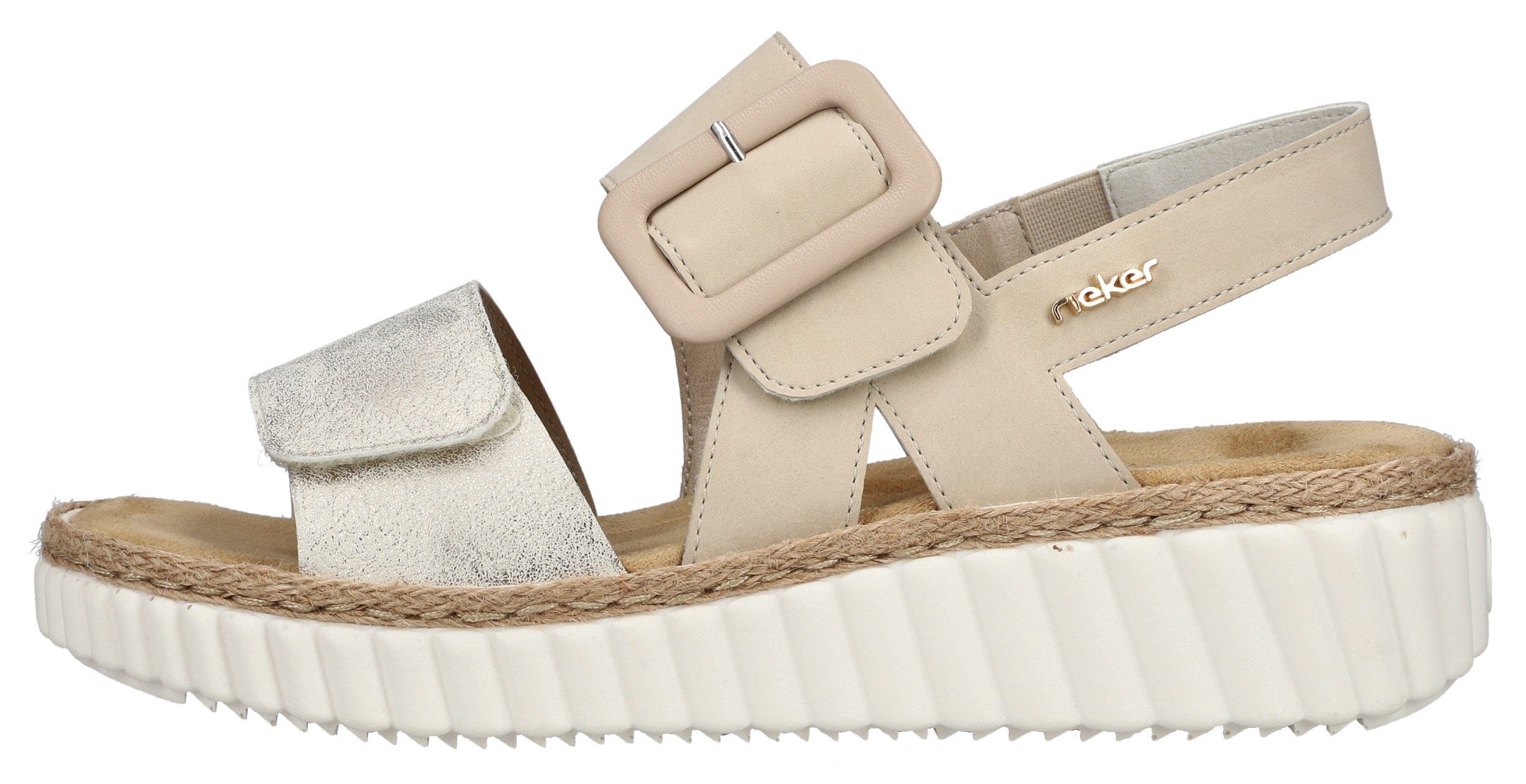 Rieker Plateausandale Sommerschuh, Sandalette, Keilabsatz, in bequemer Form