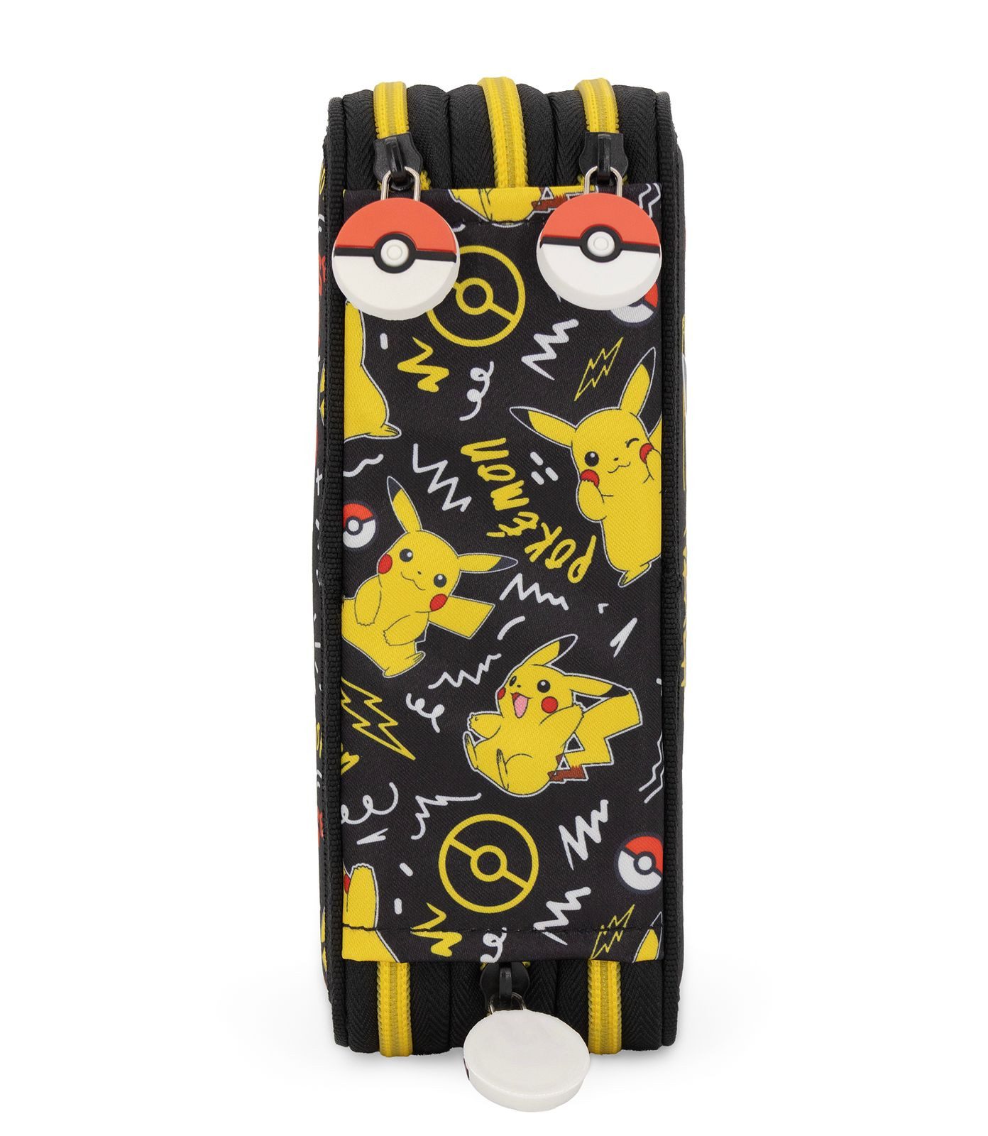 TOP! Federmäppchen Pokémon Pikachu - Mäppchen Federmappe, 42 Teile, 3-fach gefüllt, (42-tlg., Jungen), Reißverschluss – Bild 4 von 5