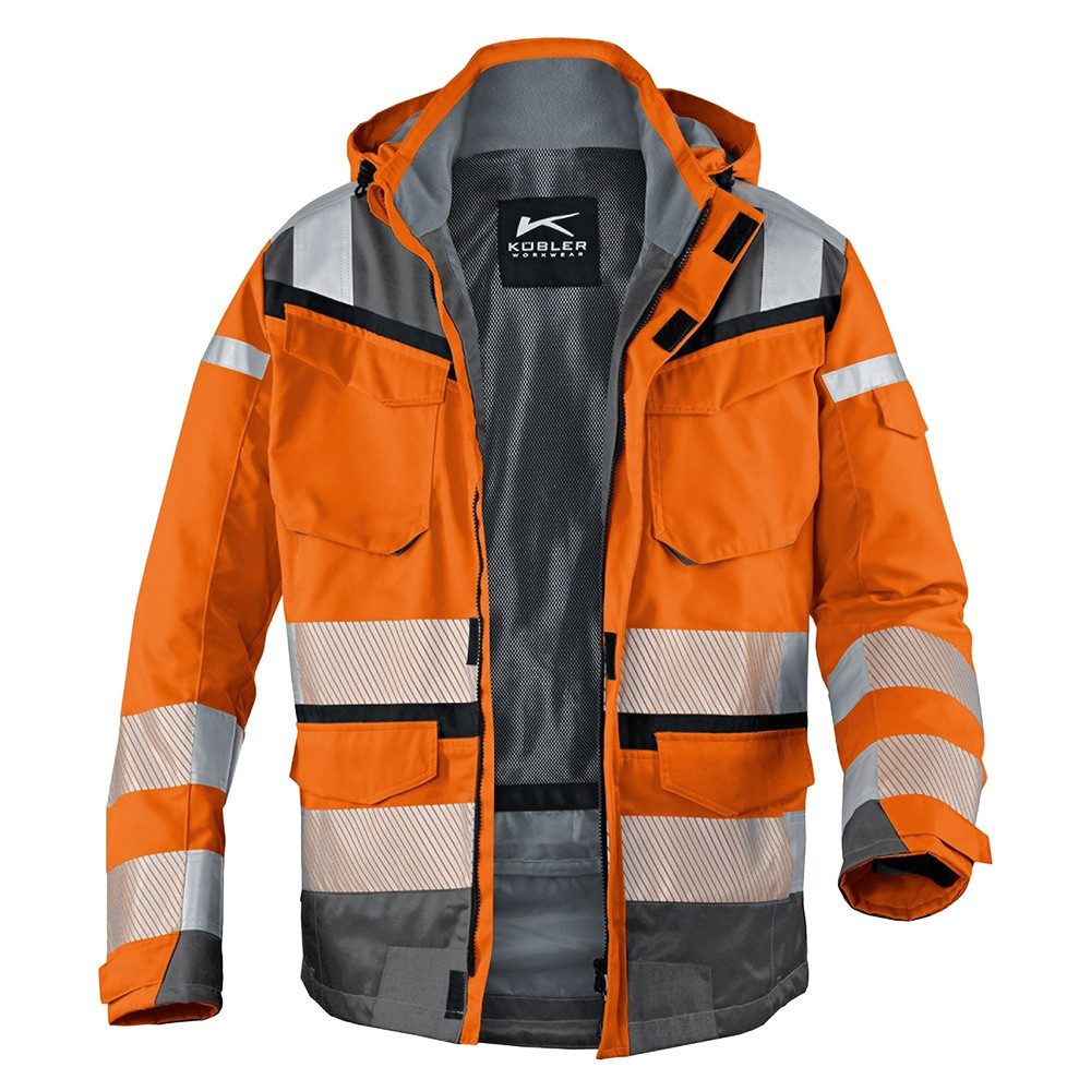 Kübler Arbeitsjacke Warnschutz Regenjacke "REFLECTIQ" Sympatex®