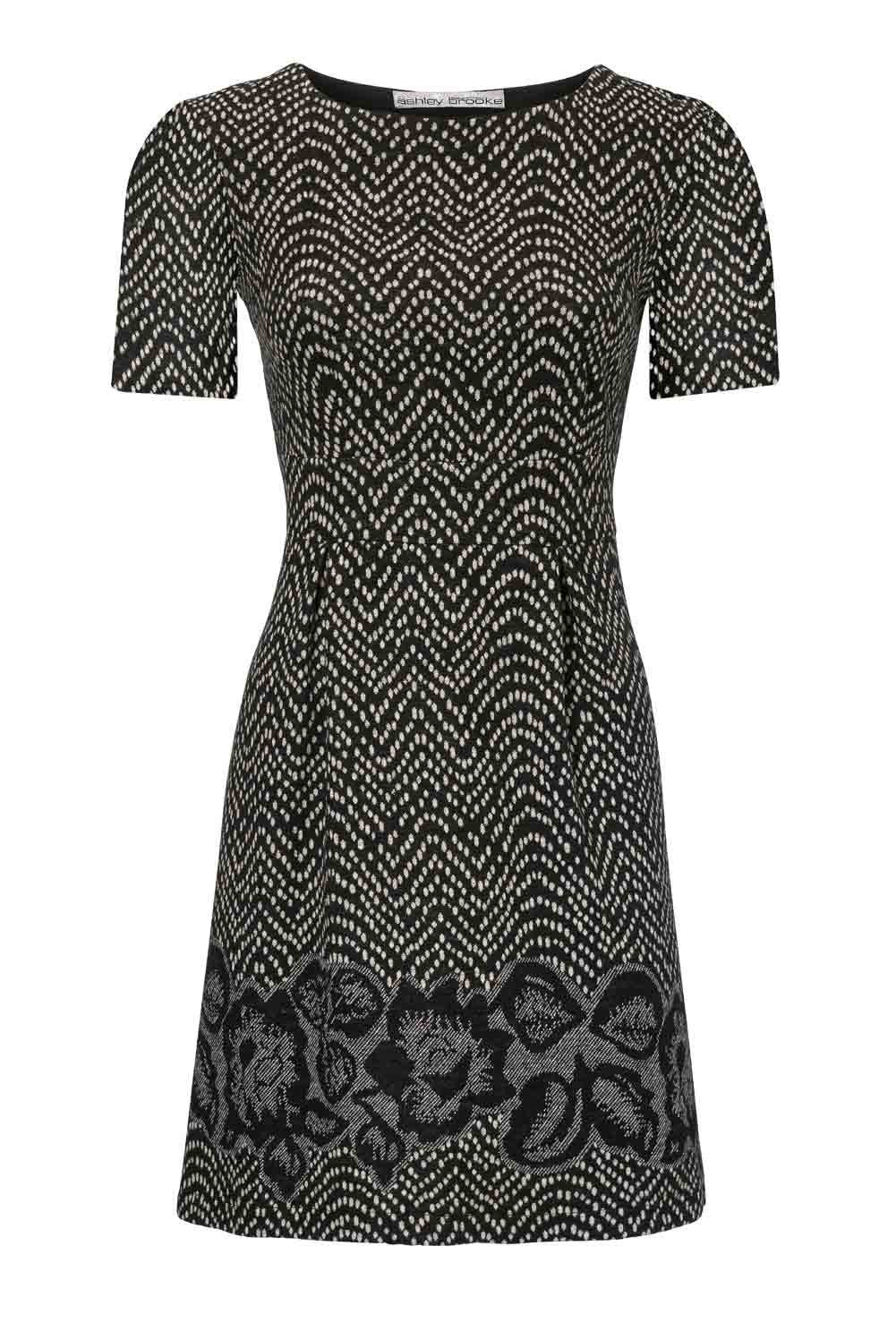 Ashley Brooke by heine Shirtkleid »Ashley Brooke Damen Designer-Kleid,  schwarz-creme« online kaufen | OTTO