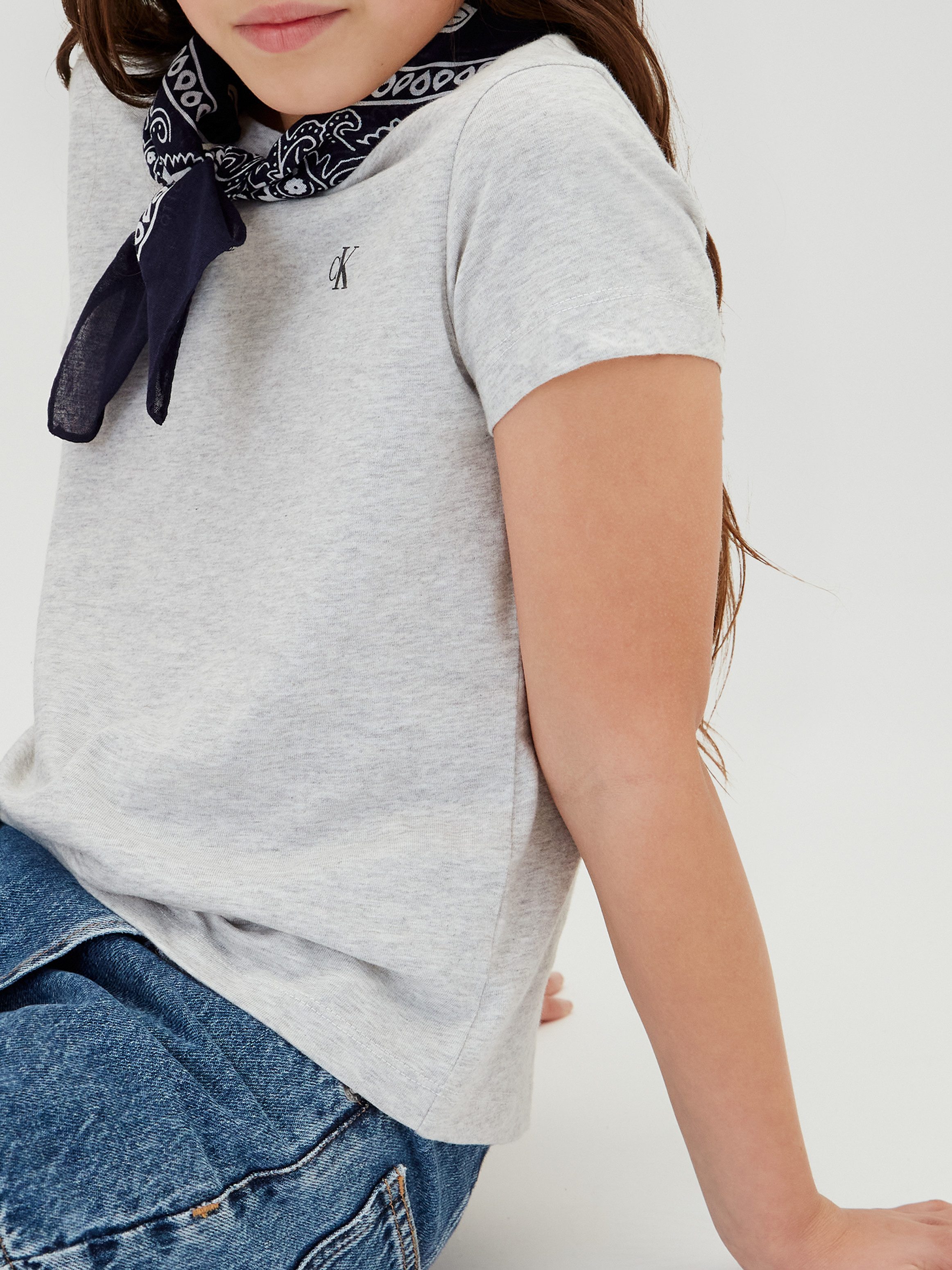 Calvin Klein Jeans T-Shirt (Packung, 2-tlg) Rundhalsausschnitt, reine Baumwolle, Logodruck
